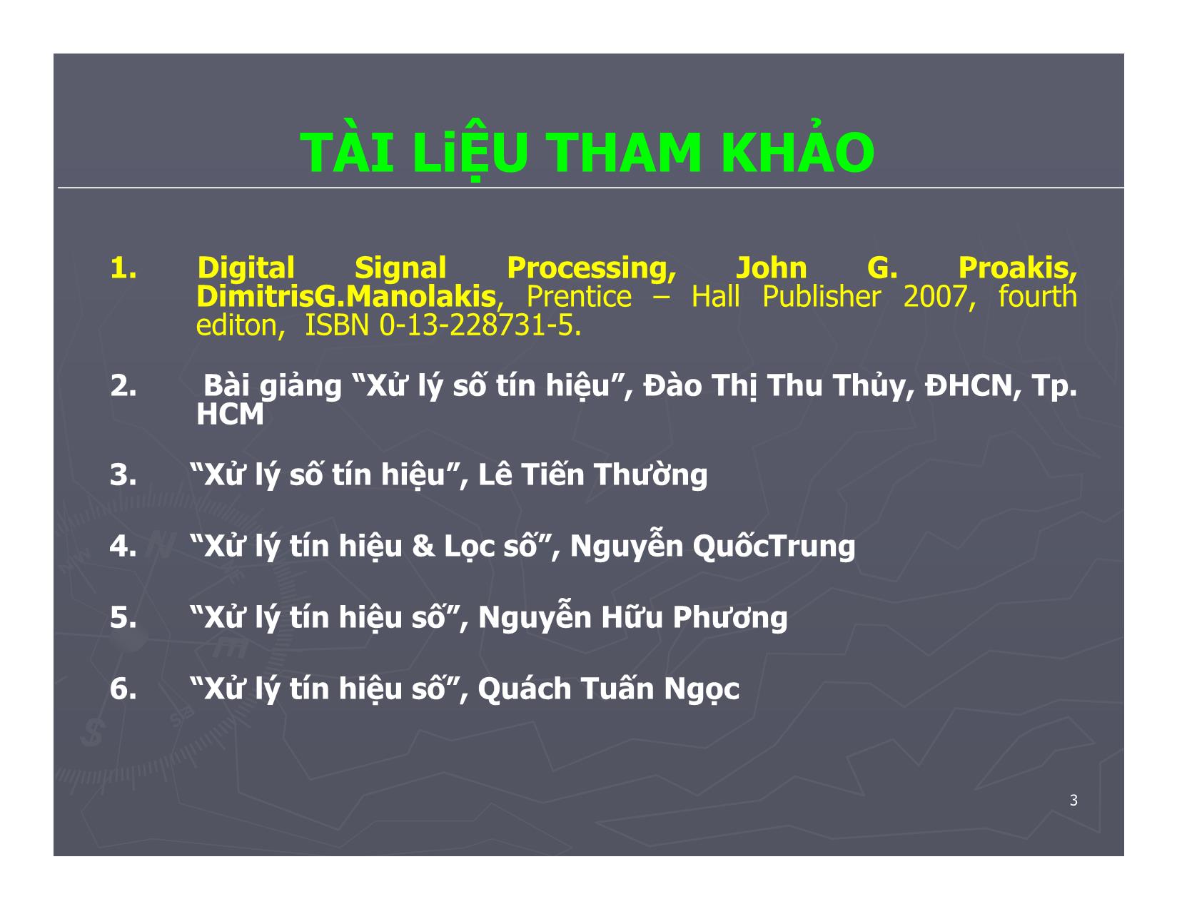 Bài giảng Xử lý số tín hiệu - Đào Thị Thu Thủy trang 3