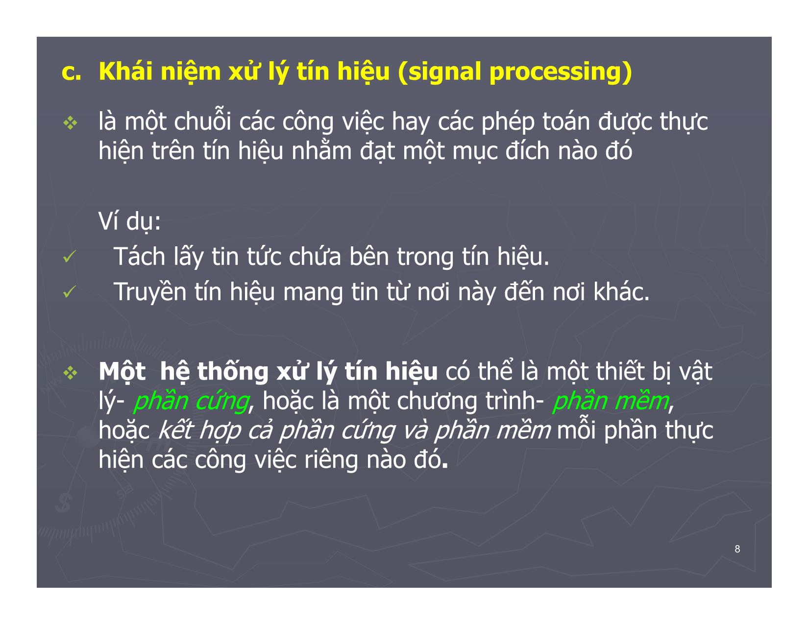 Bài giảng Xử lý số tín hiệu - Đào Thị Thu Thủy trang 8