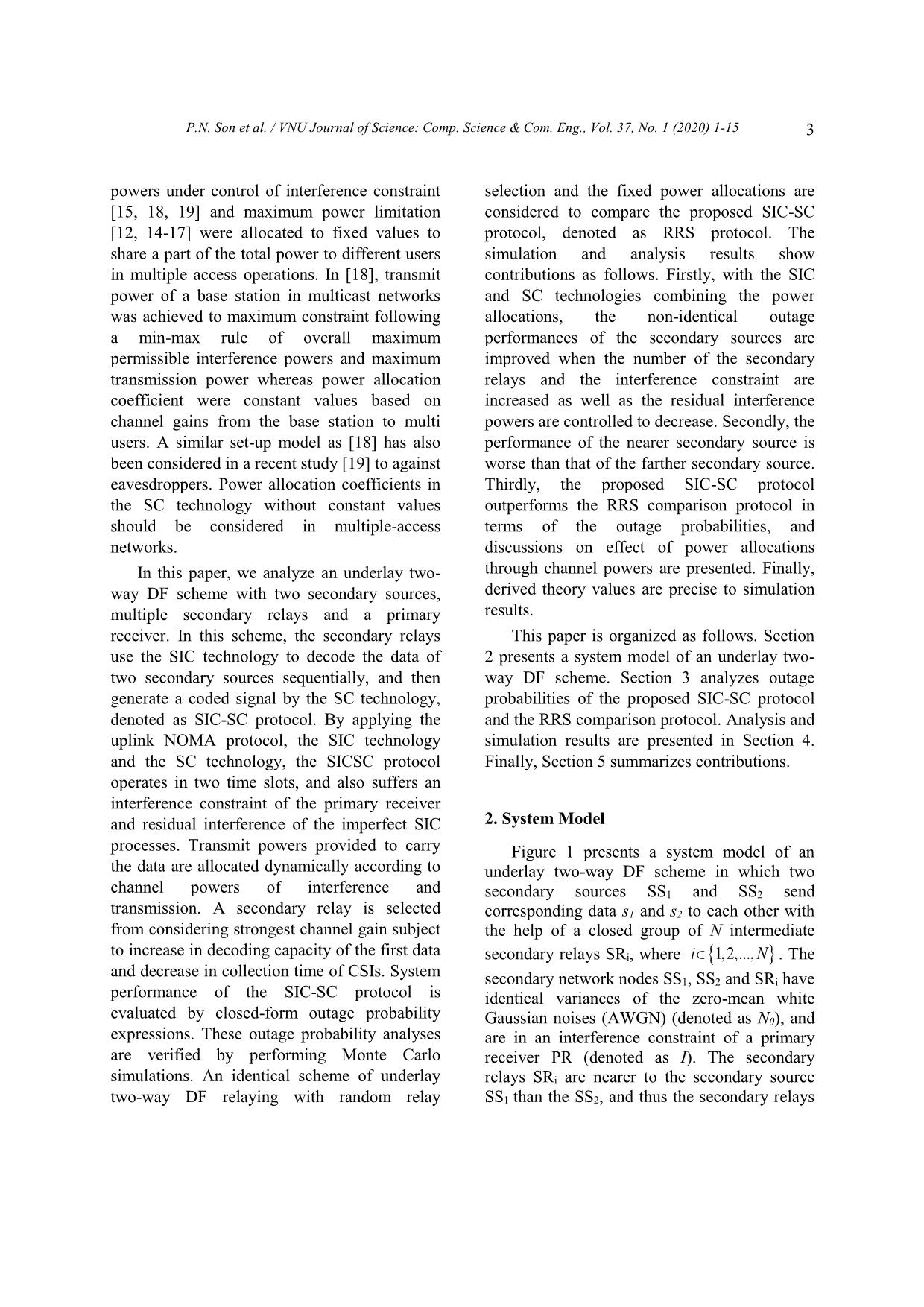 Combining power allocation and superposition coding for an underlay two-way decode-and-forward scheme trang 3