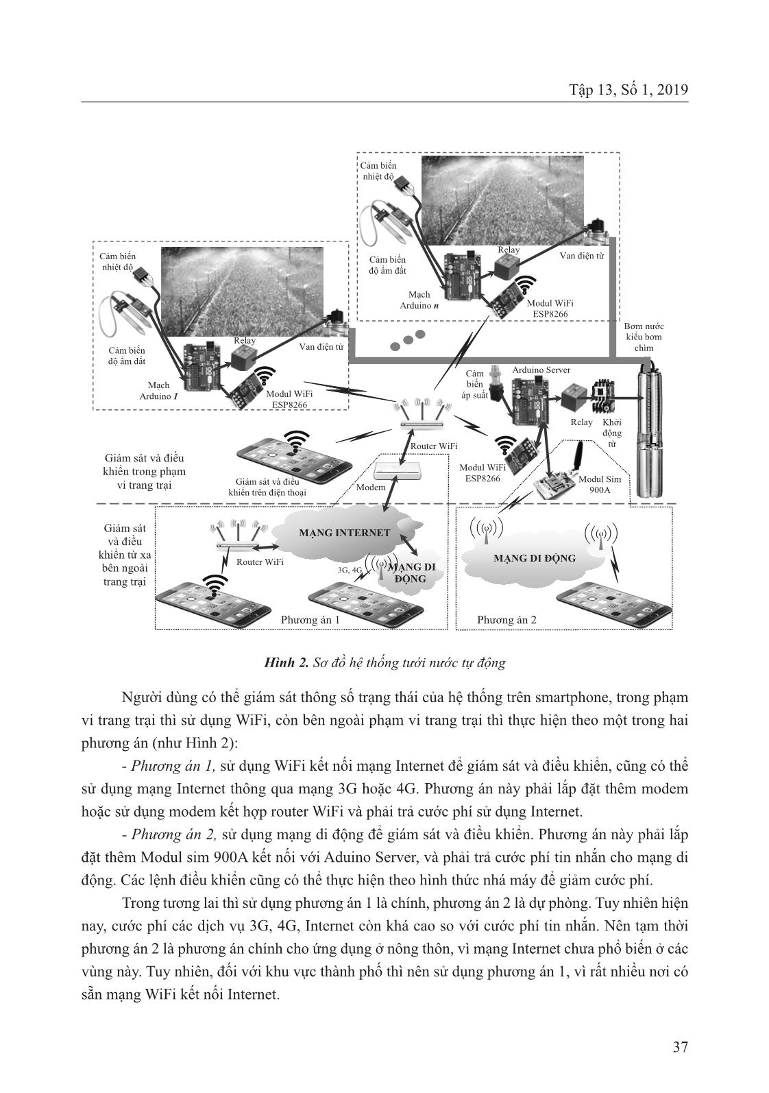 Điều khiển và giám sát hệ thống tưới nước tự động sử dụng mạng không dây trong thời đại công nghệ IoT trang 5