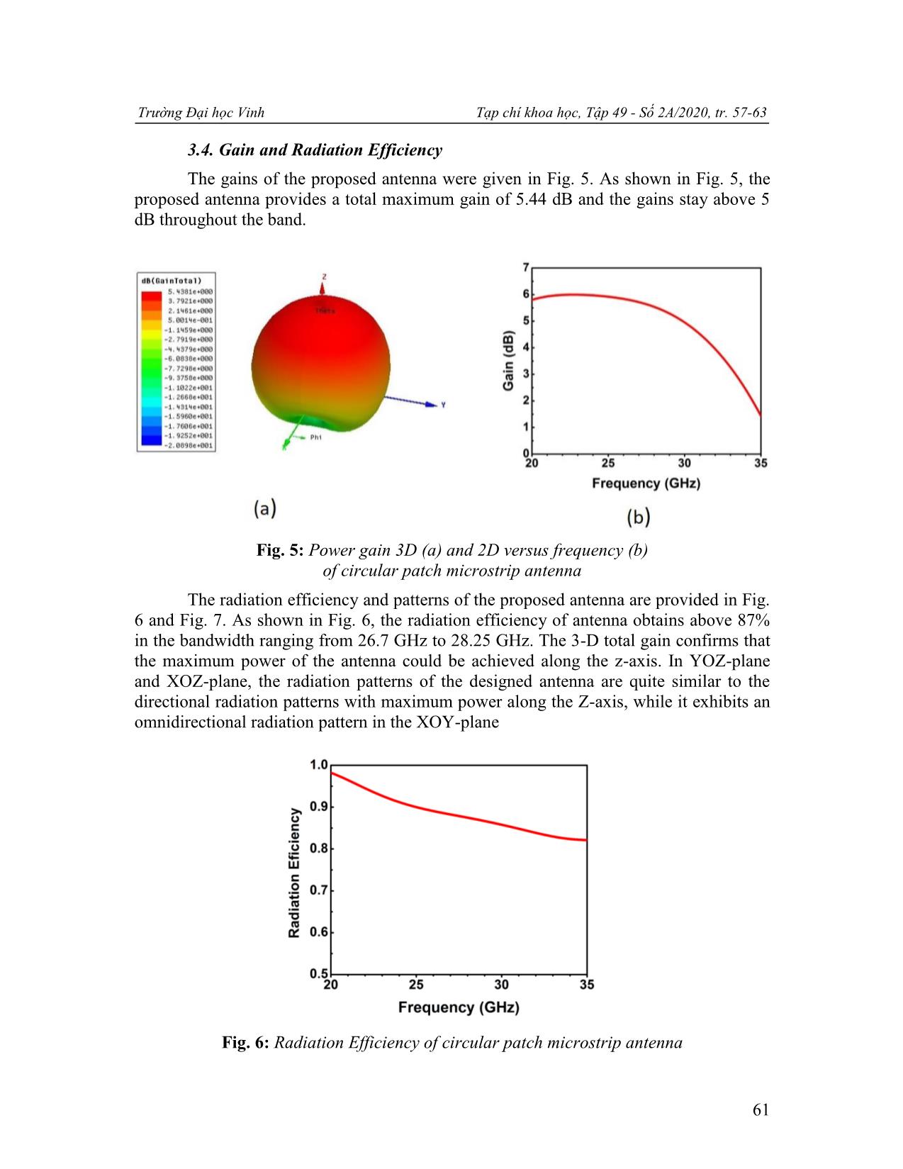 Design and analysis of an inset-fed circle patch microstrip antenna operated at 28 GHz for 5G application trang 5