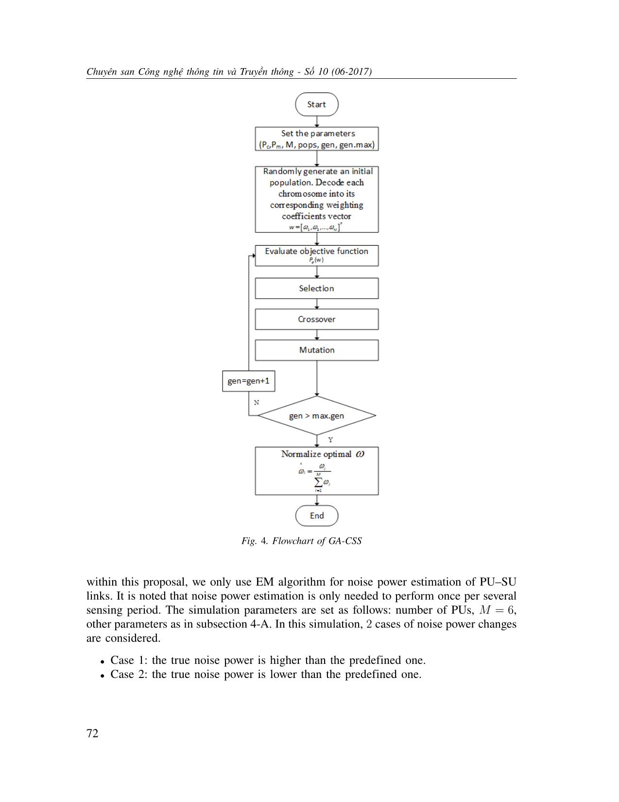 Enhancement of cooperative spectrum sensing employing genetic algorithm and noise power estimation trang 9