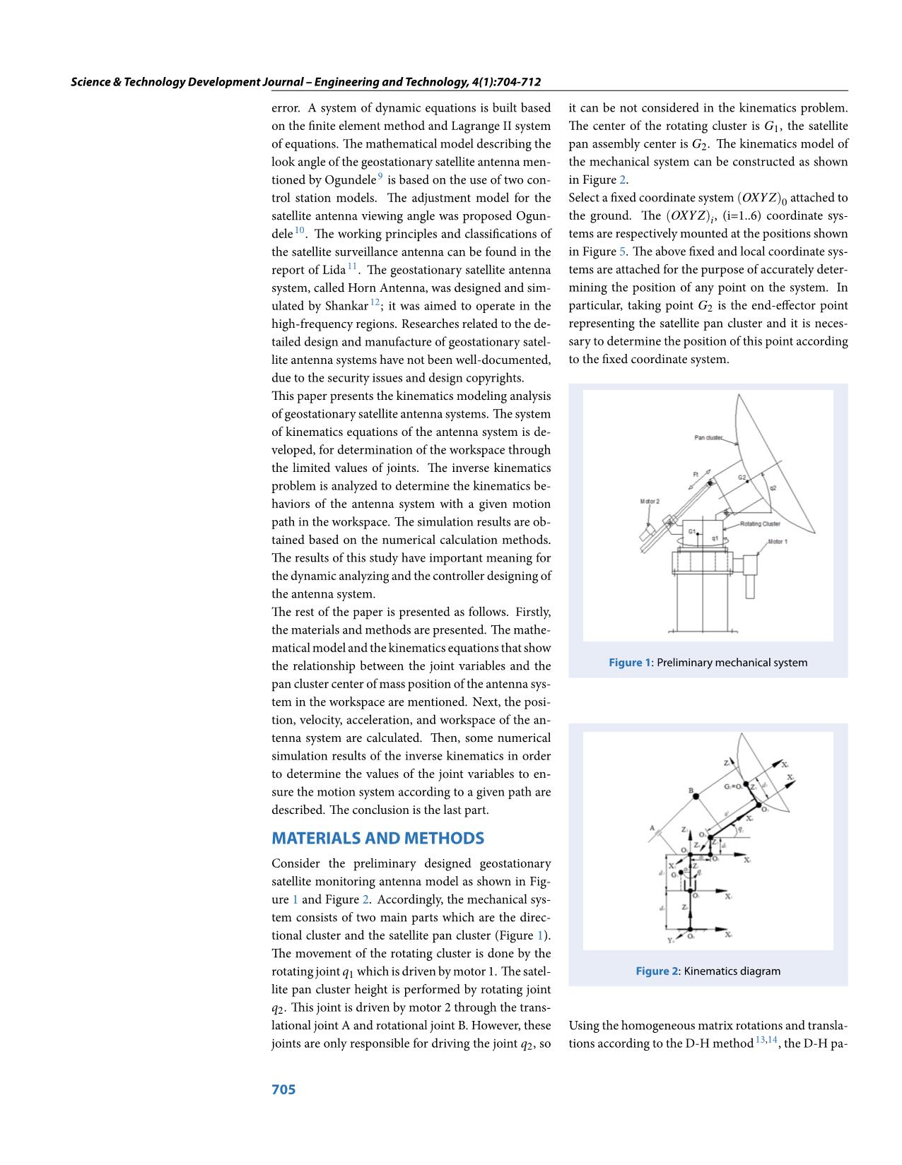 Kinematics modeling analysis of the geostationary satellite monitoring antenna system trang 2