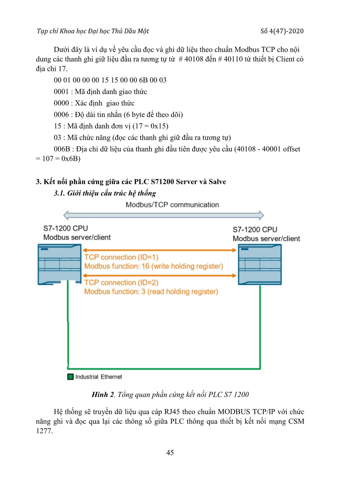 Kết nối mạng PLC bằng giao thức Modbus TCP/IP với S71200 Server và các S71200 Client trang 5