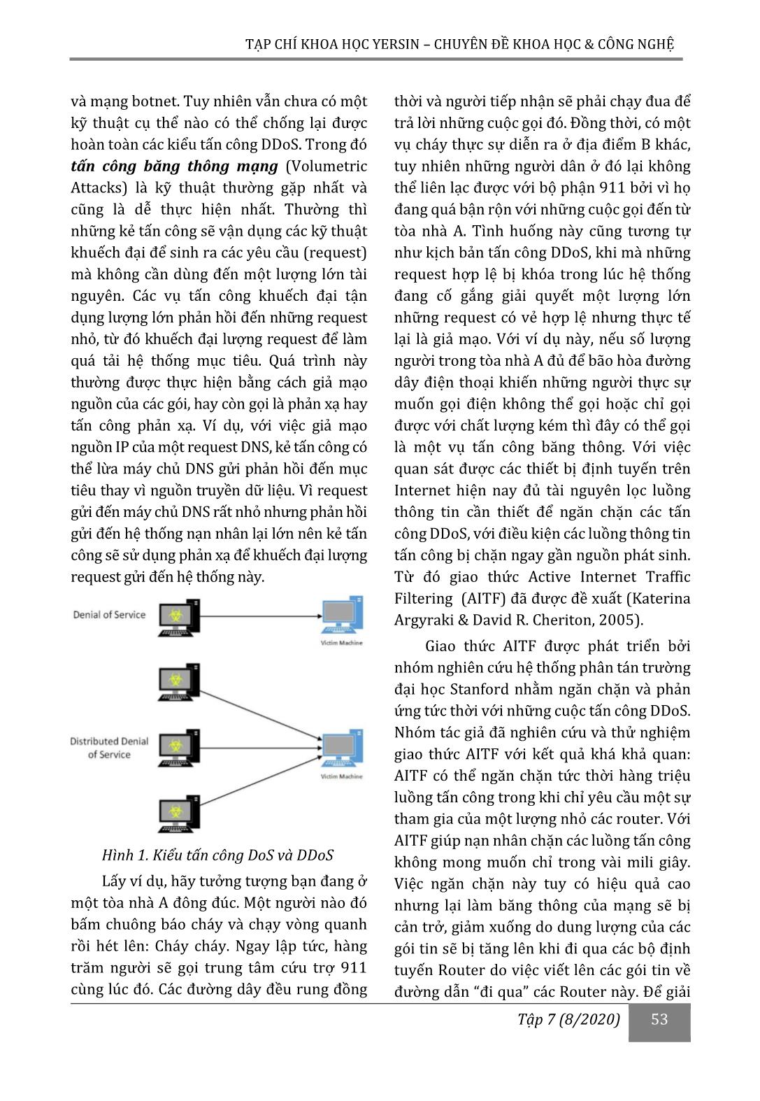 Nghiên cứu kỹ thuật nhằm hạn chế sự tiêu tốn băng thông mạng do bị tấn công DDOS trang 2