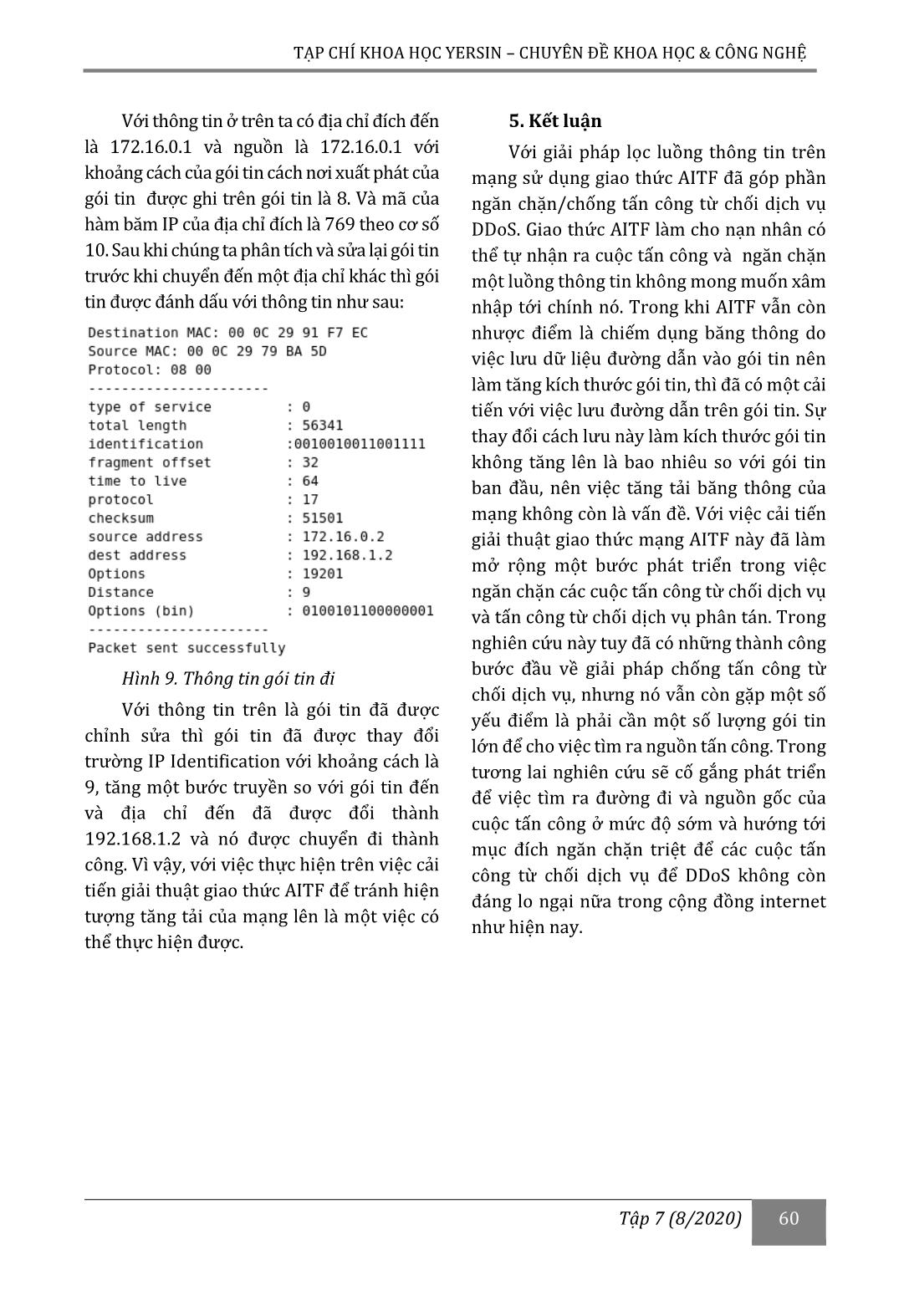 Nghiên cứu kỹ thuật nhằm hạn chế sự tiêu tốn băng thông mạng do bị tấn công DDOS trang 9