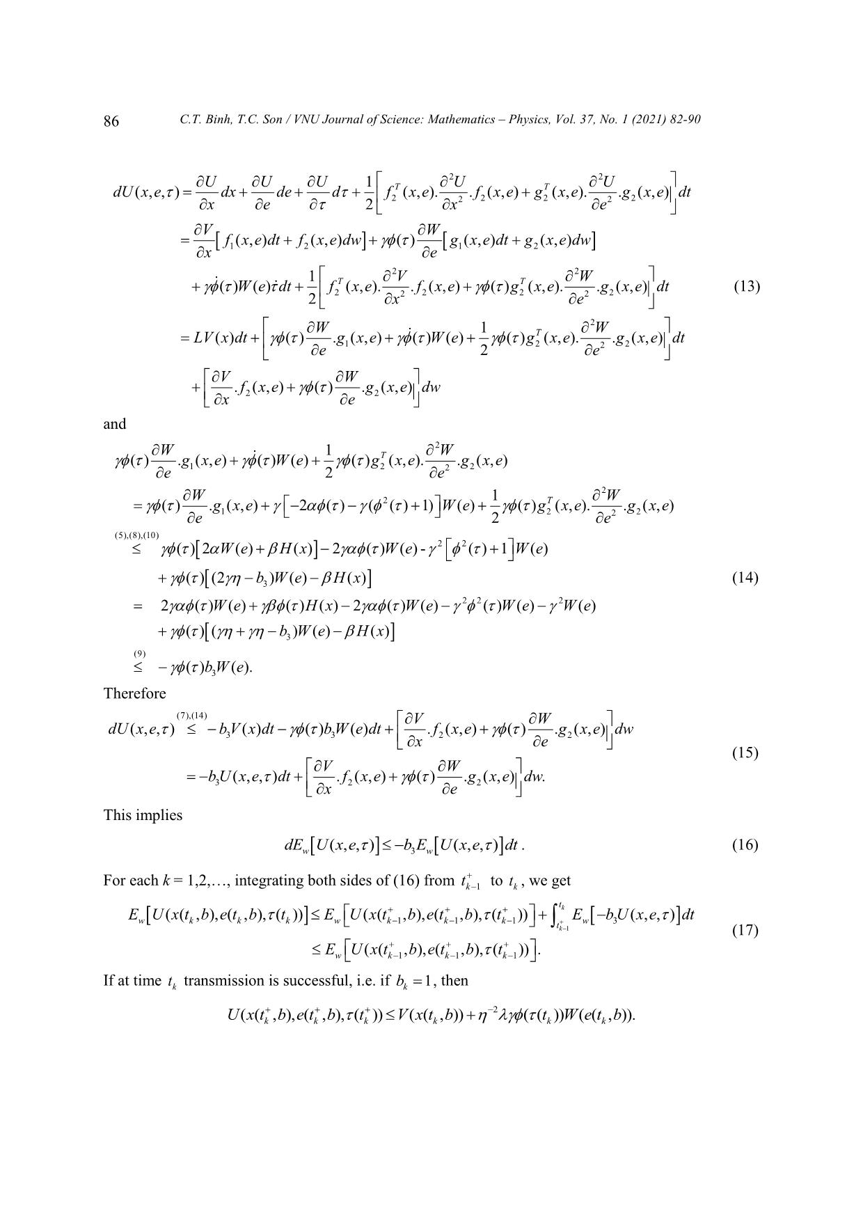 On stability for hybrid system under stochastic perturbations trang 5