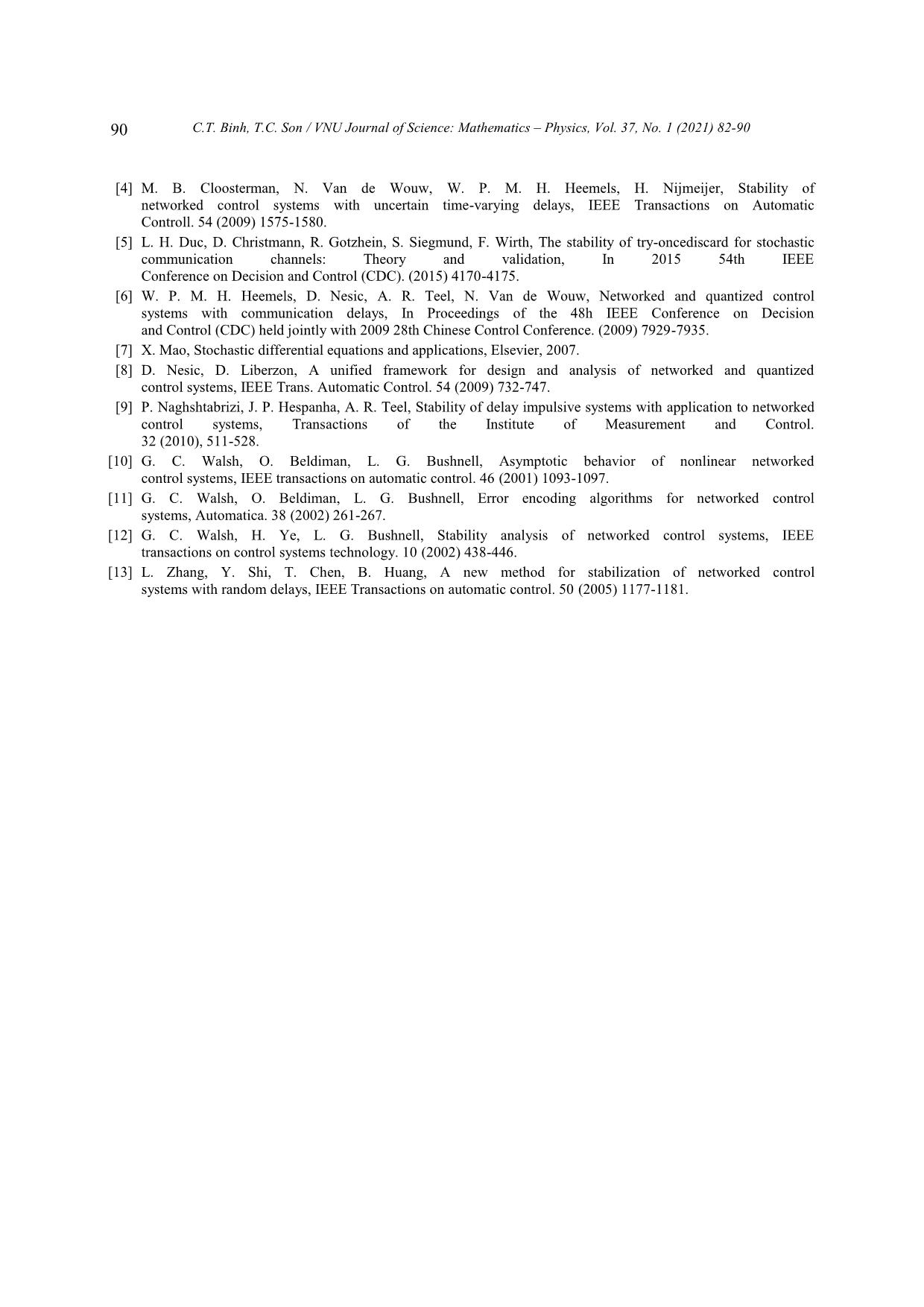 On stability for hybrid system under stochastic perturbations trang 9