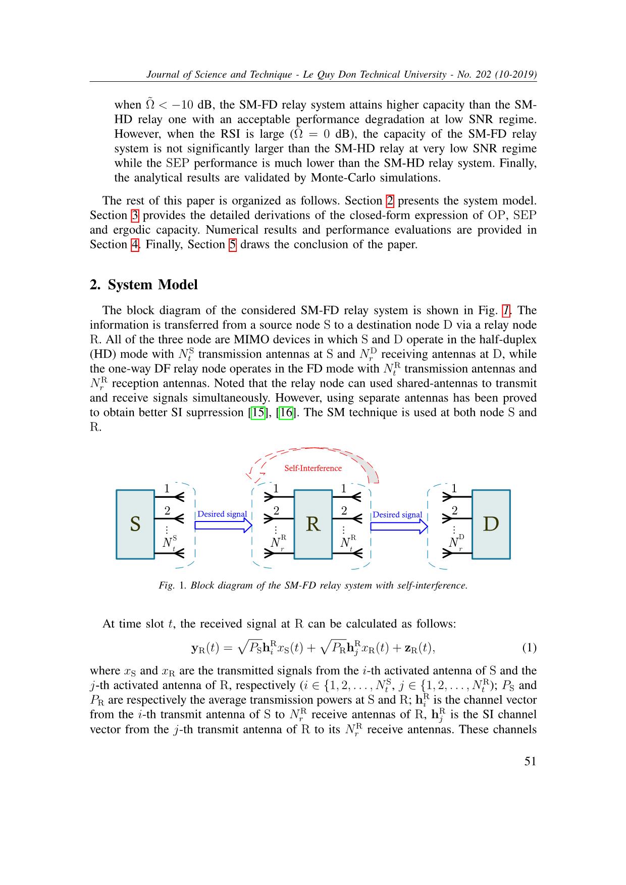 Performance analysis of full-duplex decode-and-forward relay network with spatial modulation trang 3