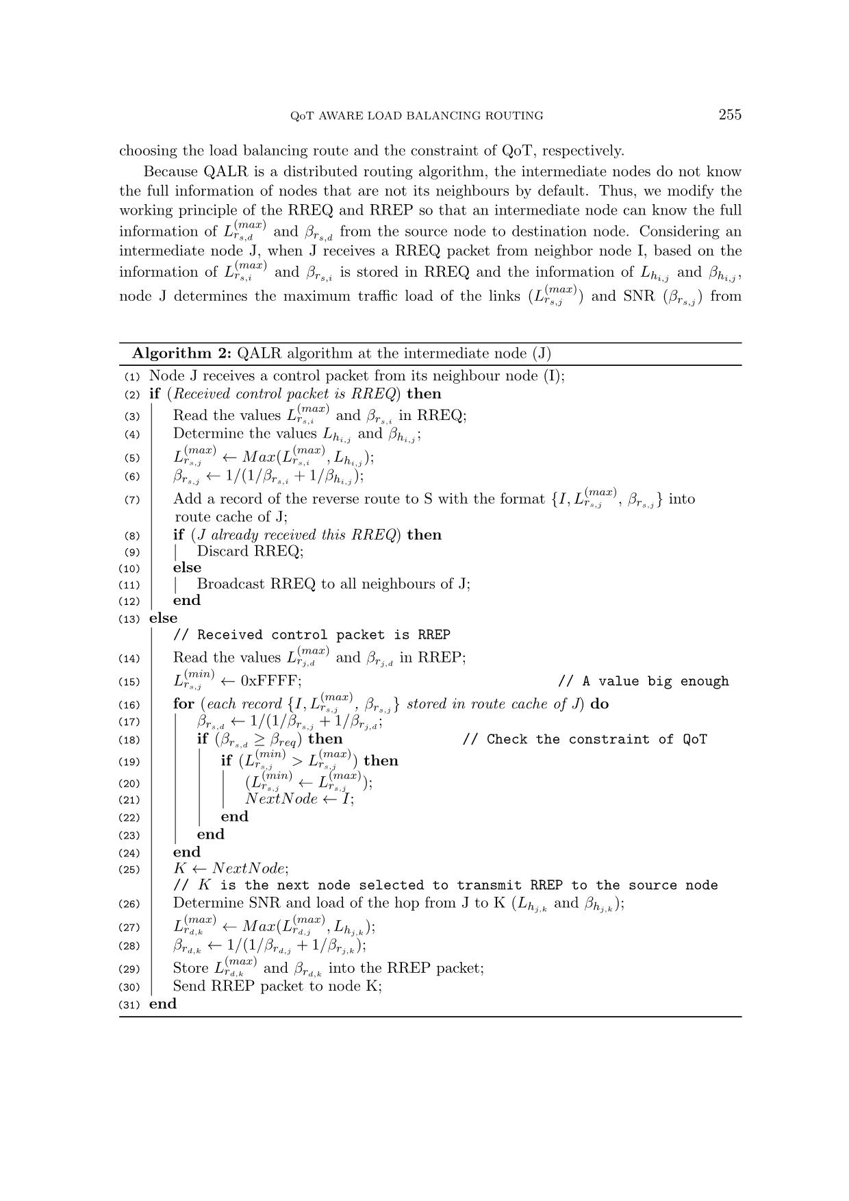 QoT aware load balancing routing in manet using relay type of amplify and forward based cooperative communications trang 5