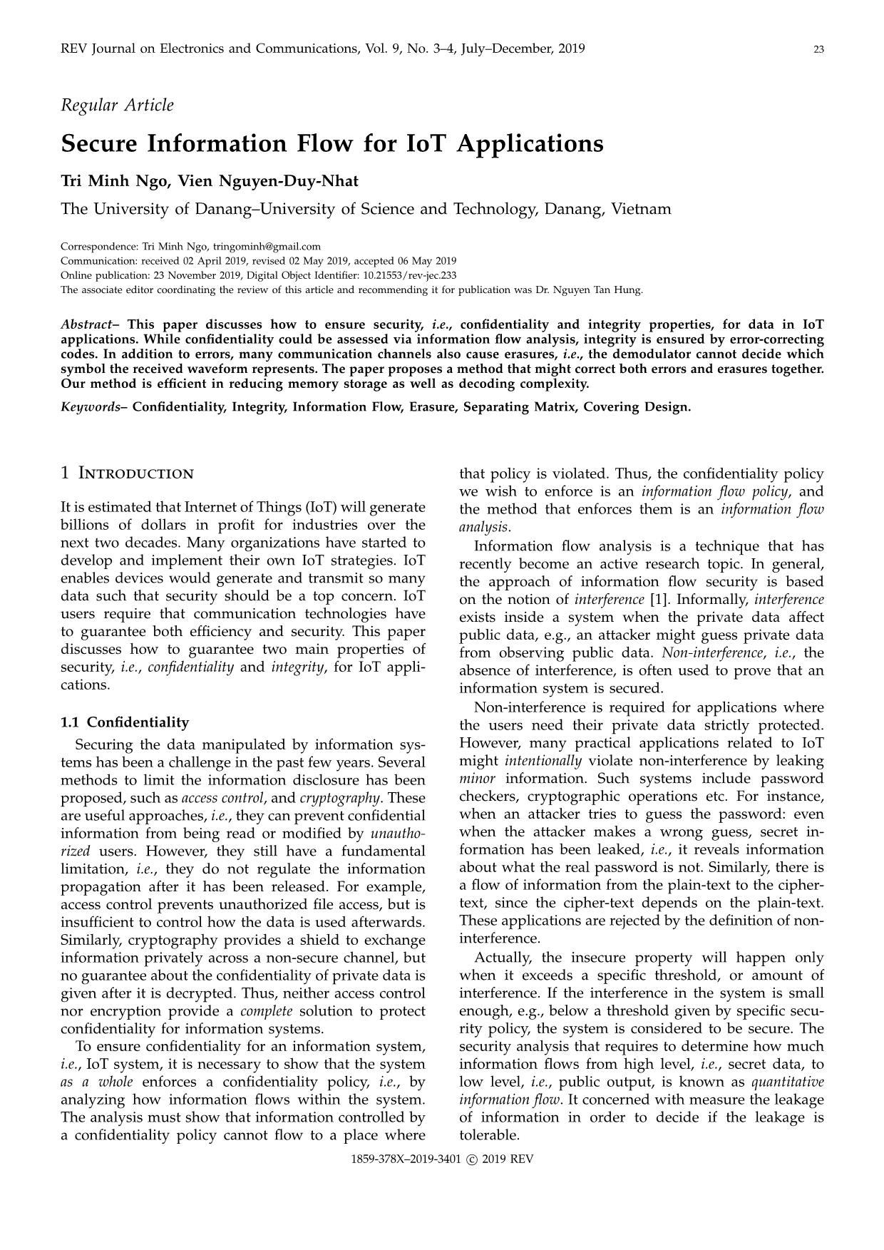 Secure information flow for IoT applications trang 1