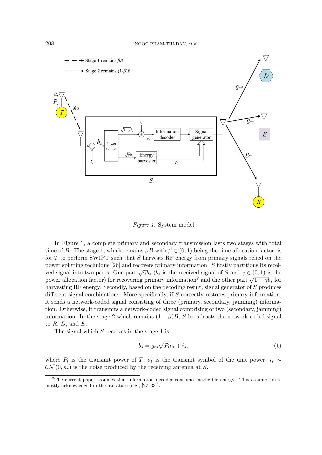 Security capability analysis of cognitive radio network with secondary user capable of jamming and self-powering trang 4