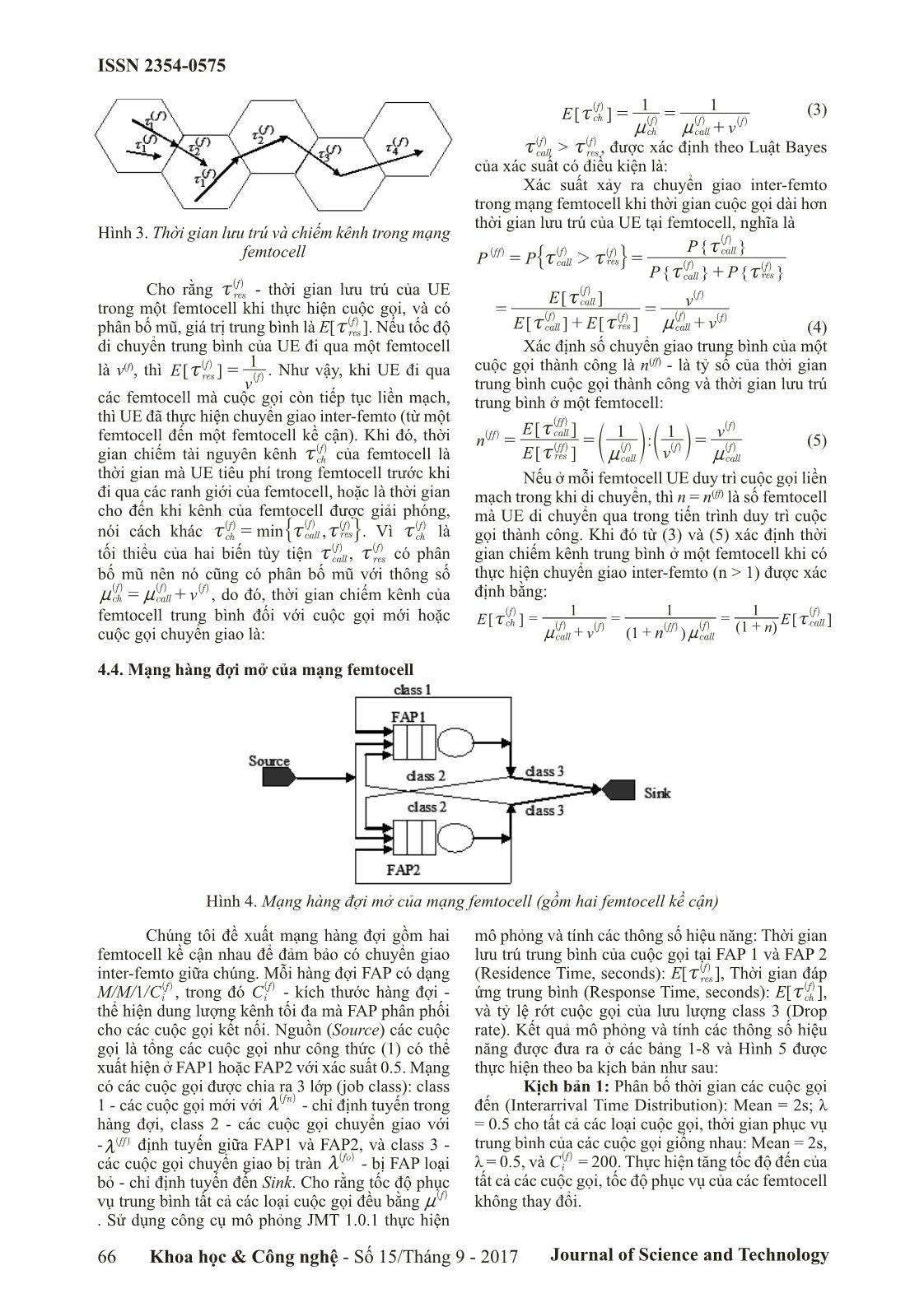 Sử dụng mạng hàng đợi phân tích hiệu năng của mạng Femtocell mật độ cao với các chuyển giao Femtocell-To-Femtocell trang 4