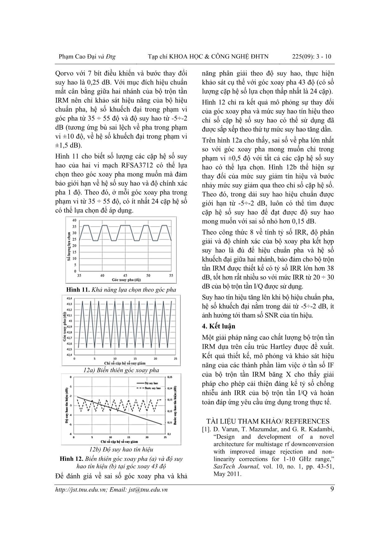 Thiết kế bộ trộn tần chống nhiễu ảnh ứng dụng cho mô-đun thu phát băng tần X trang 7