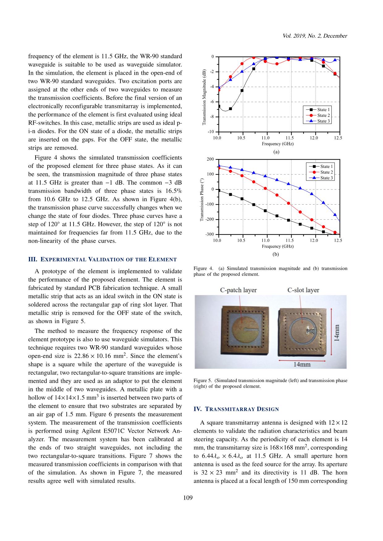 Three phase resolution transmitarray element for electronically reconfigurable transmitarrays trang 4