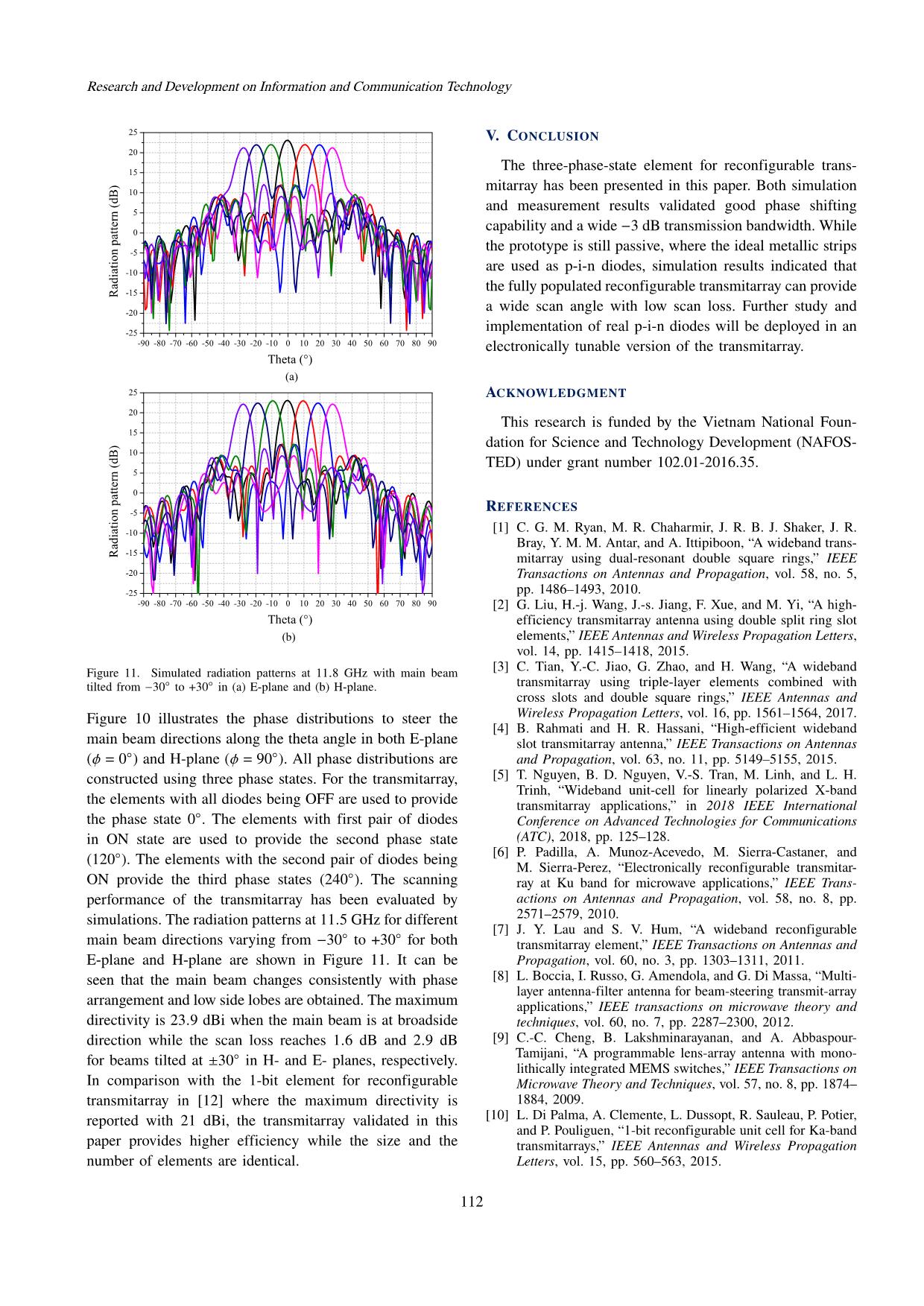 Three phase resolution transmitarray element for electronically reconfigurable transmitarrays trang 7