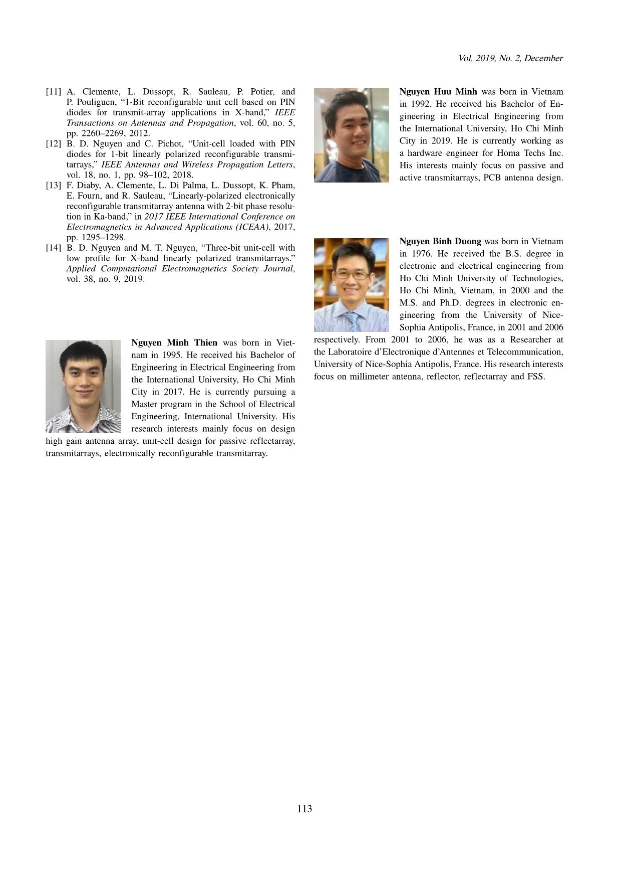 Three phase resolution transmitarray element for electronically reconfigurable transmitarrays trang 8