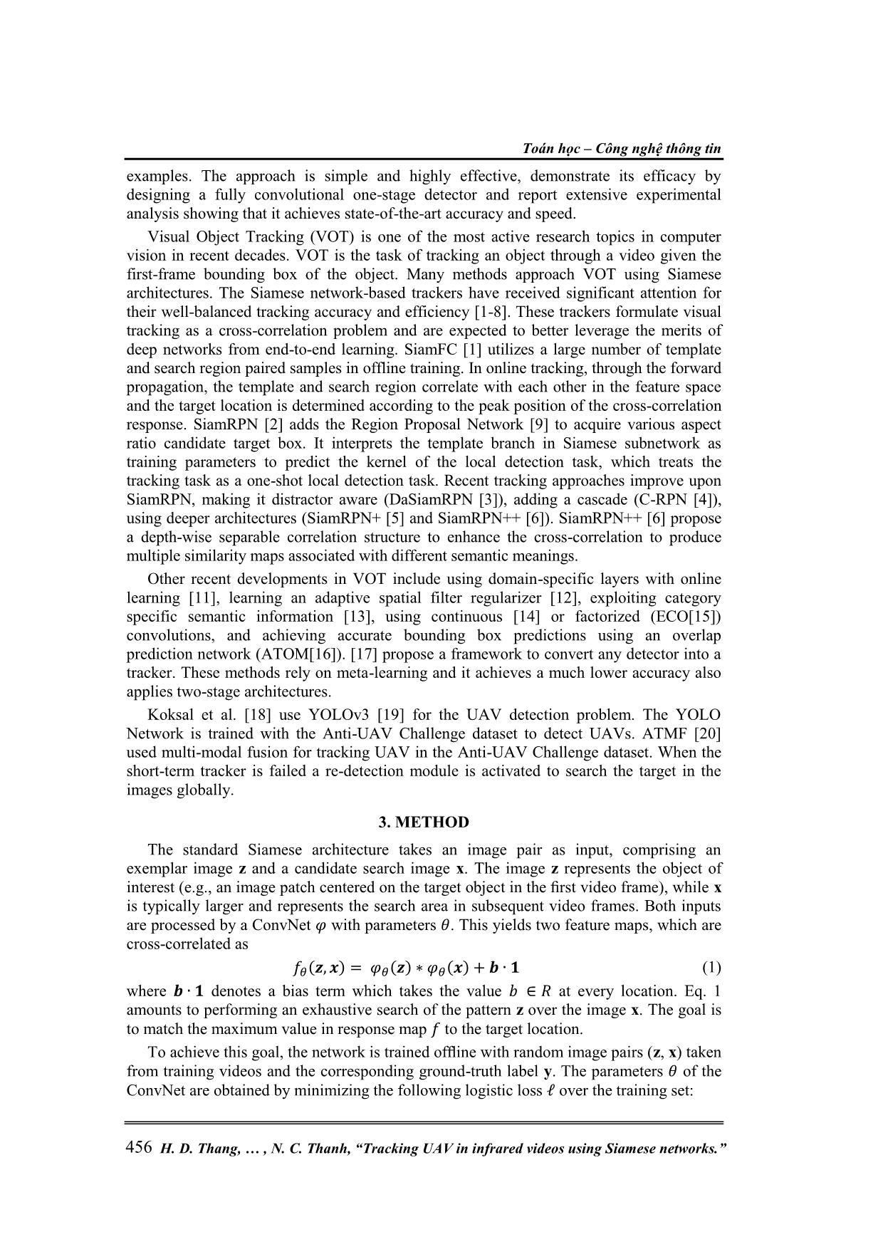 Tracking UAV in infrared videos using siamese networks trang 2