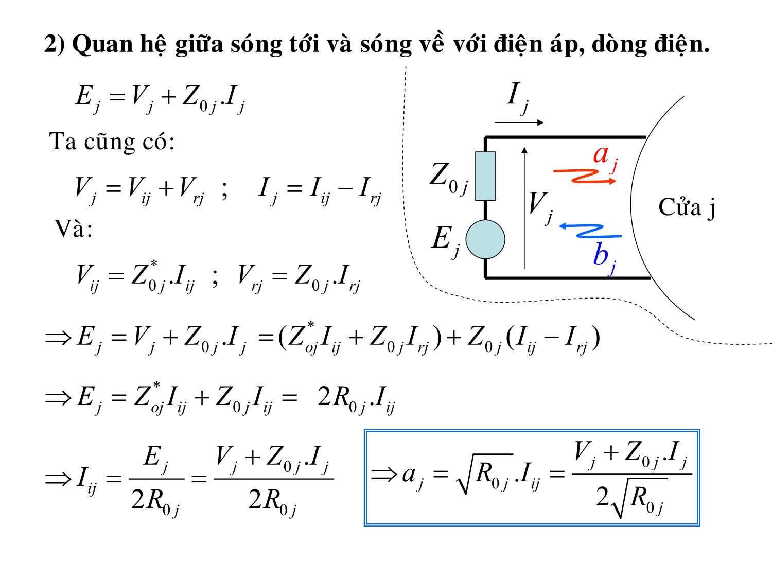 Bài giảng Kỹ thuật siêu cao tần - Chương 3: Ma trận tán xạ - Phan Hồng Phương trang 8