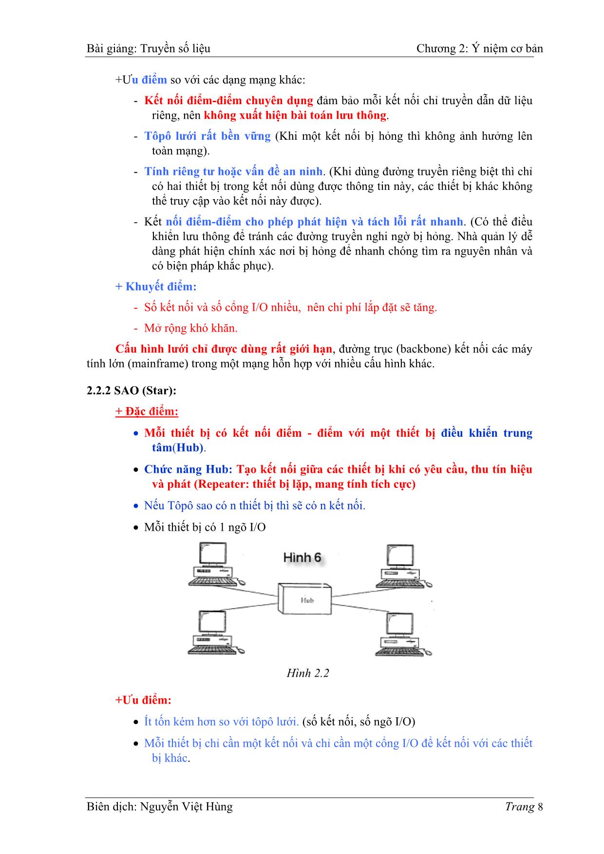 Bài giảng Truyền số liệu - Chương 2: Các khái niệm cơ bản - Nguyễn Việt Hùng trang 4