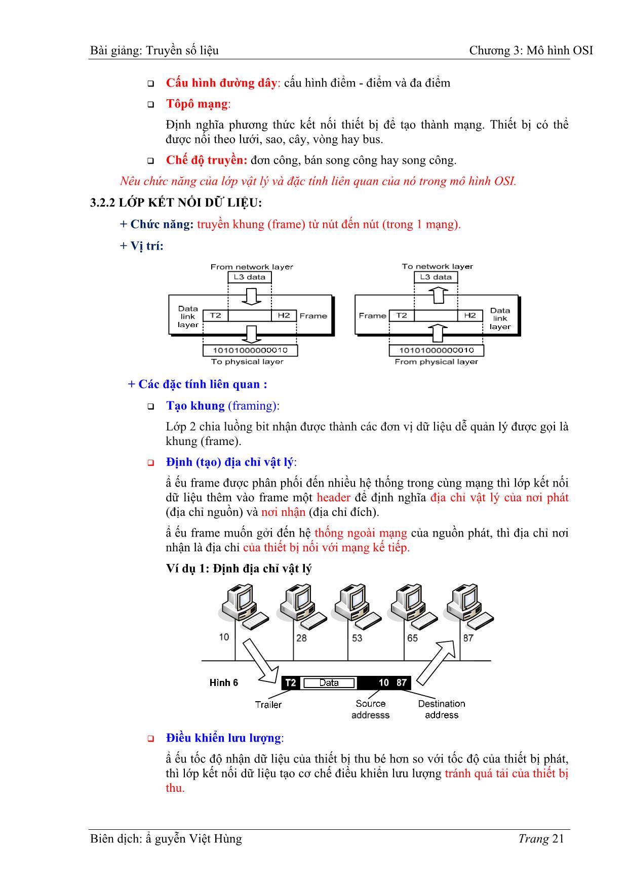 Bài giảng Truyền số liệu - Chương 3: Mô hình OIS - Nguyễn Việt Hùng trang 5