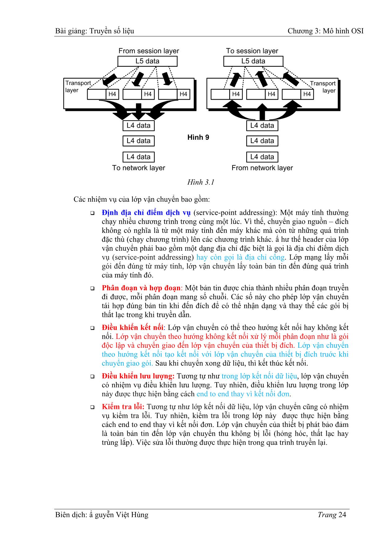 Bài giảng Truyền số liệu - Chương 3: Mô hình OIS - Nguyễn Việt Hùng trang 8