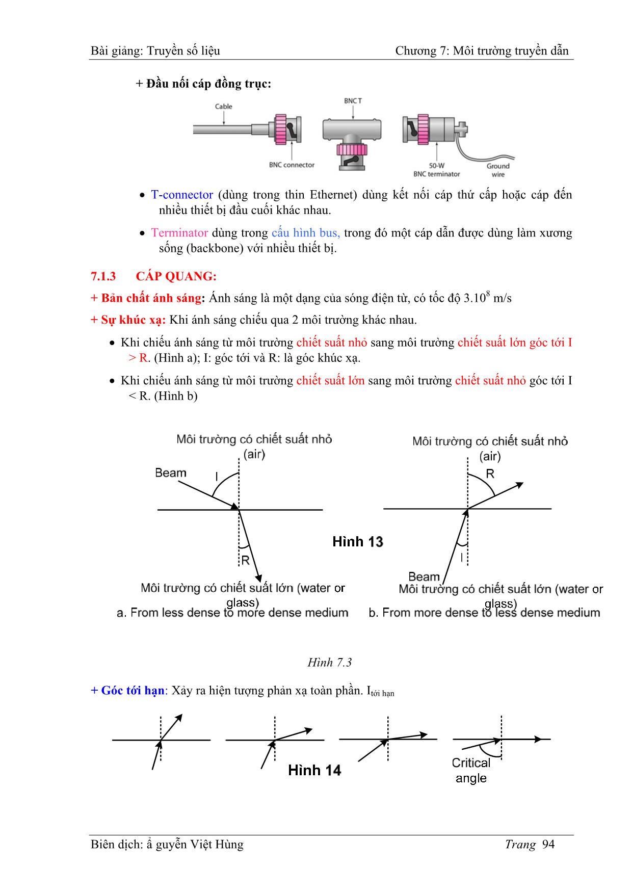 Bài giảng Truyền số liệu - Chương 7: Môi trường truyền dẫn - Nguyễn Việt Hùng trang 5