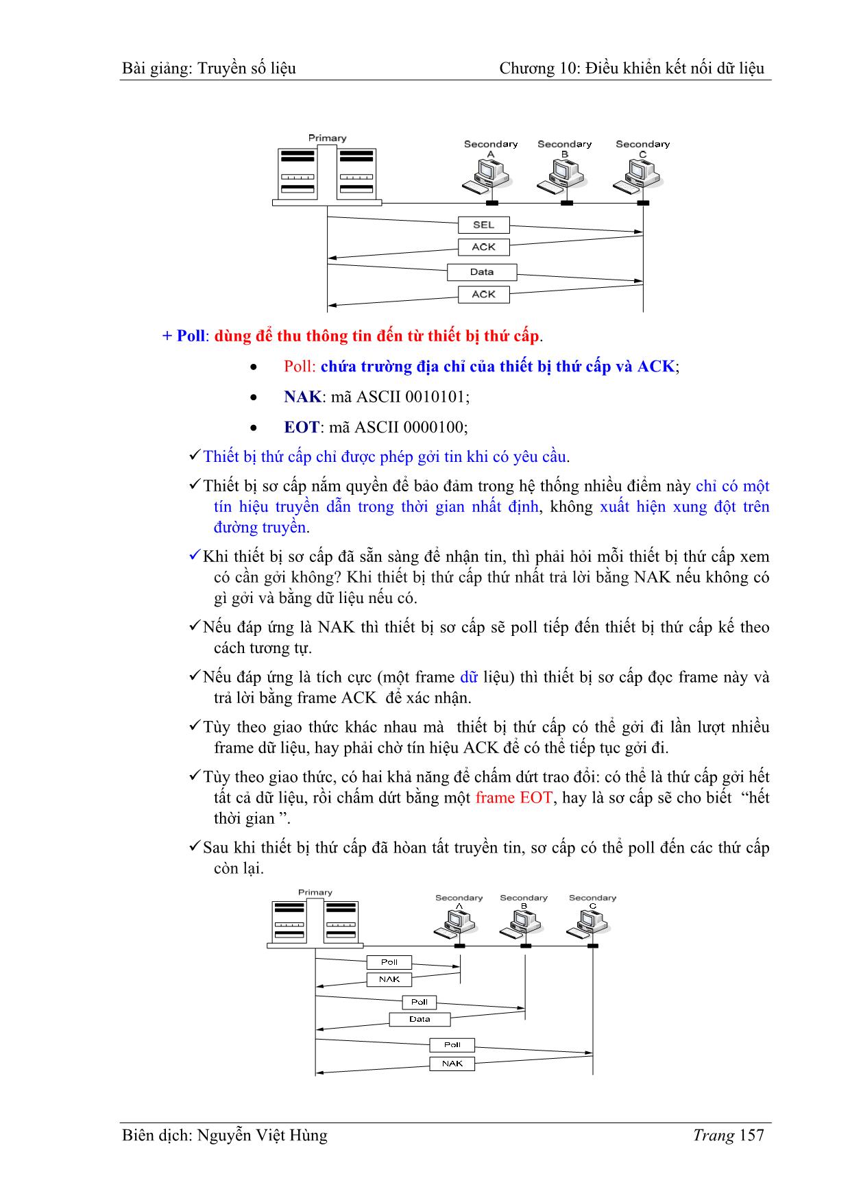 Bài giảng Truyền số liệu - Chương 10: Điều khiển kết nối dữ liệu - Nguyễn Việt Hùng trang 4