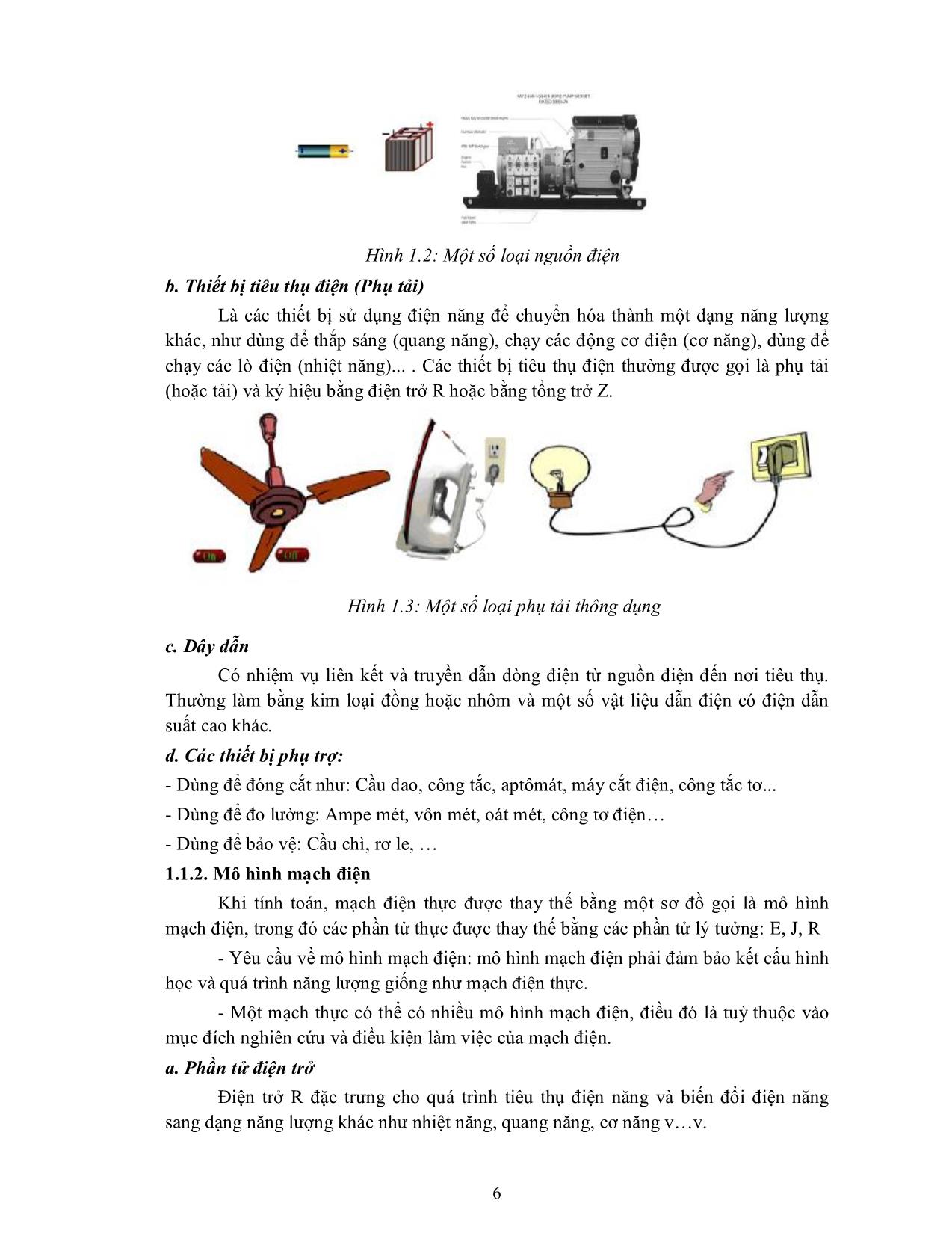 Bài giảng Kỹ thuật điện - Nghề: Vận hành nhà máy thủy điện trang 7