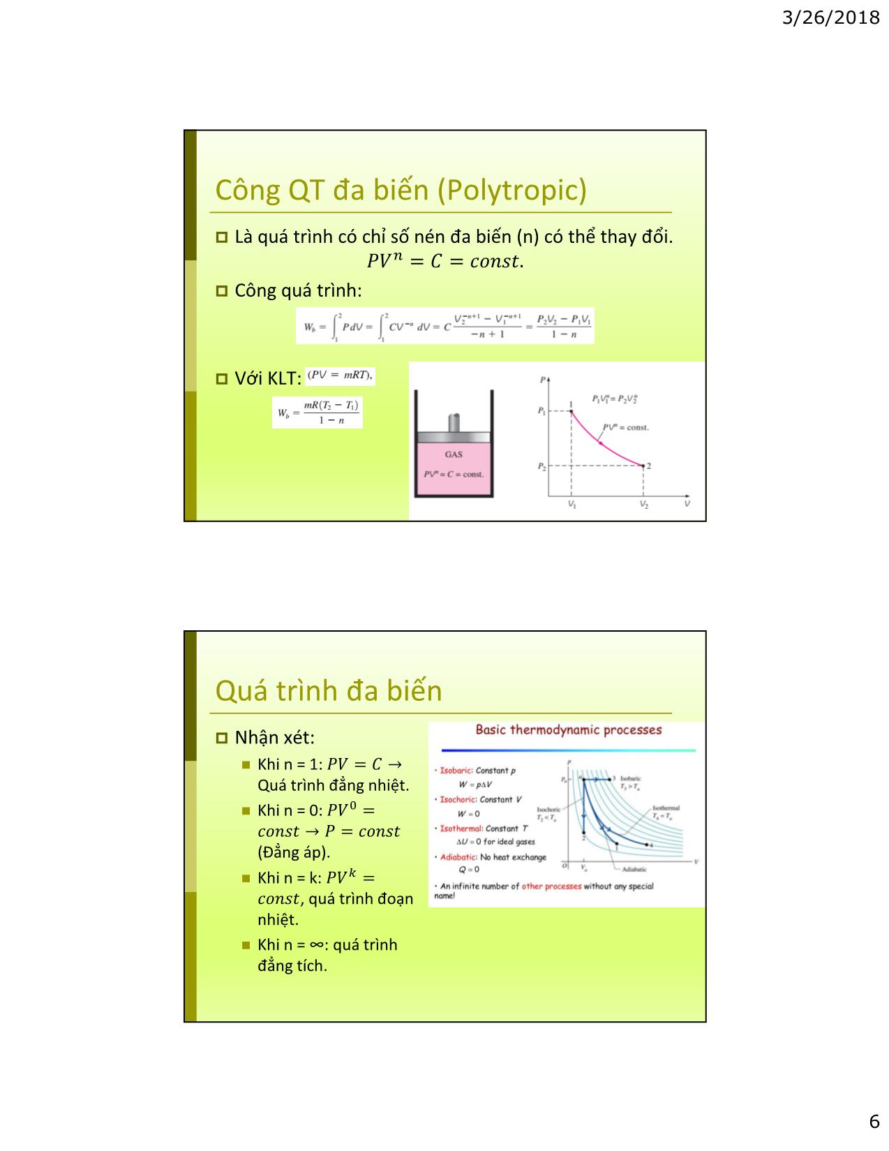 Bài giảng Kỹ thuật nhiệt - Chapter 4: Energy analysis of closed system trang 6