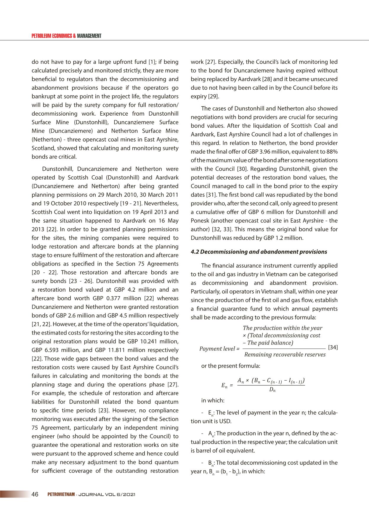 Comparative analysis of financial assurance instruments for oil and gas decommissioning and mine restoration trang 4