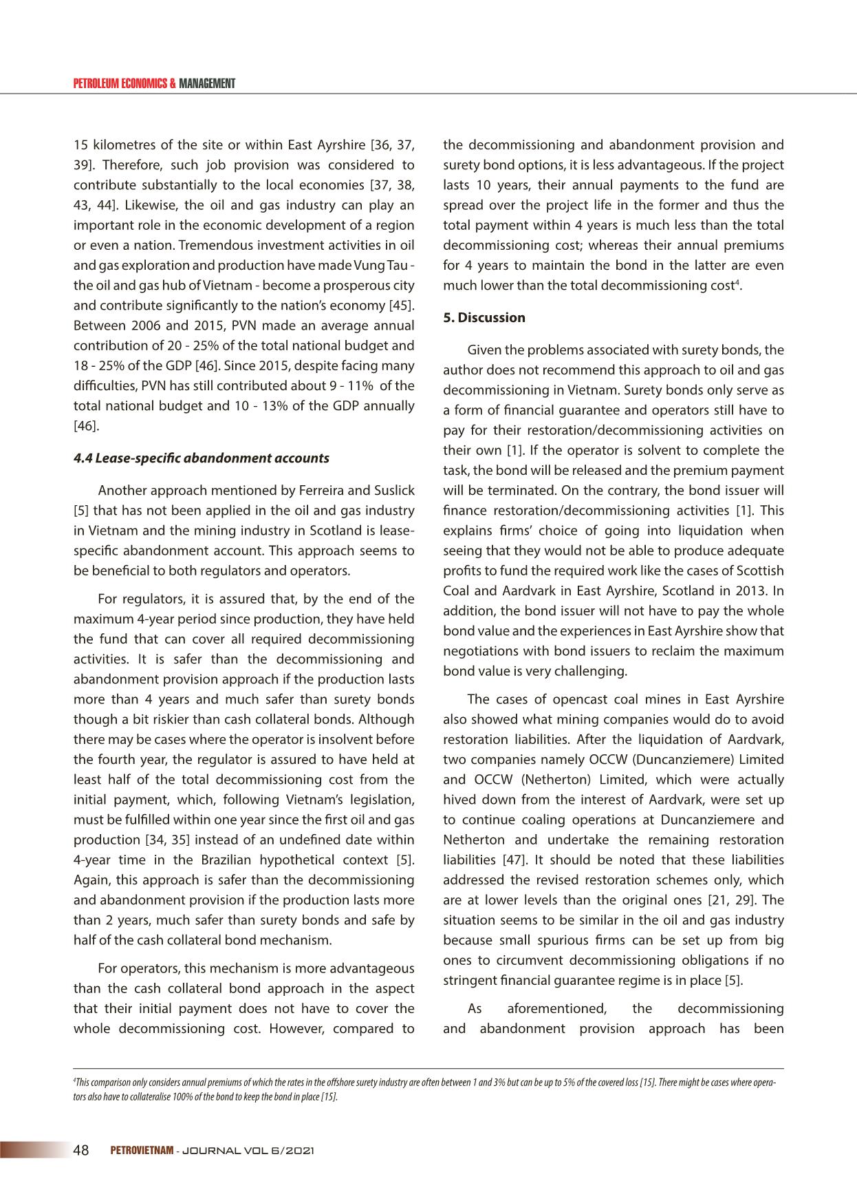 Comparative analysis of financial assurance instruments for oil and gas decommissioning and mine restoration trang 6