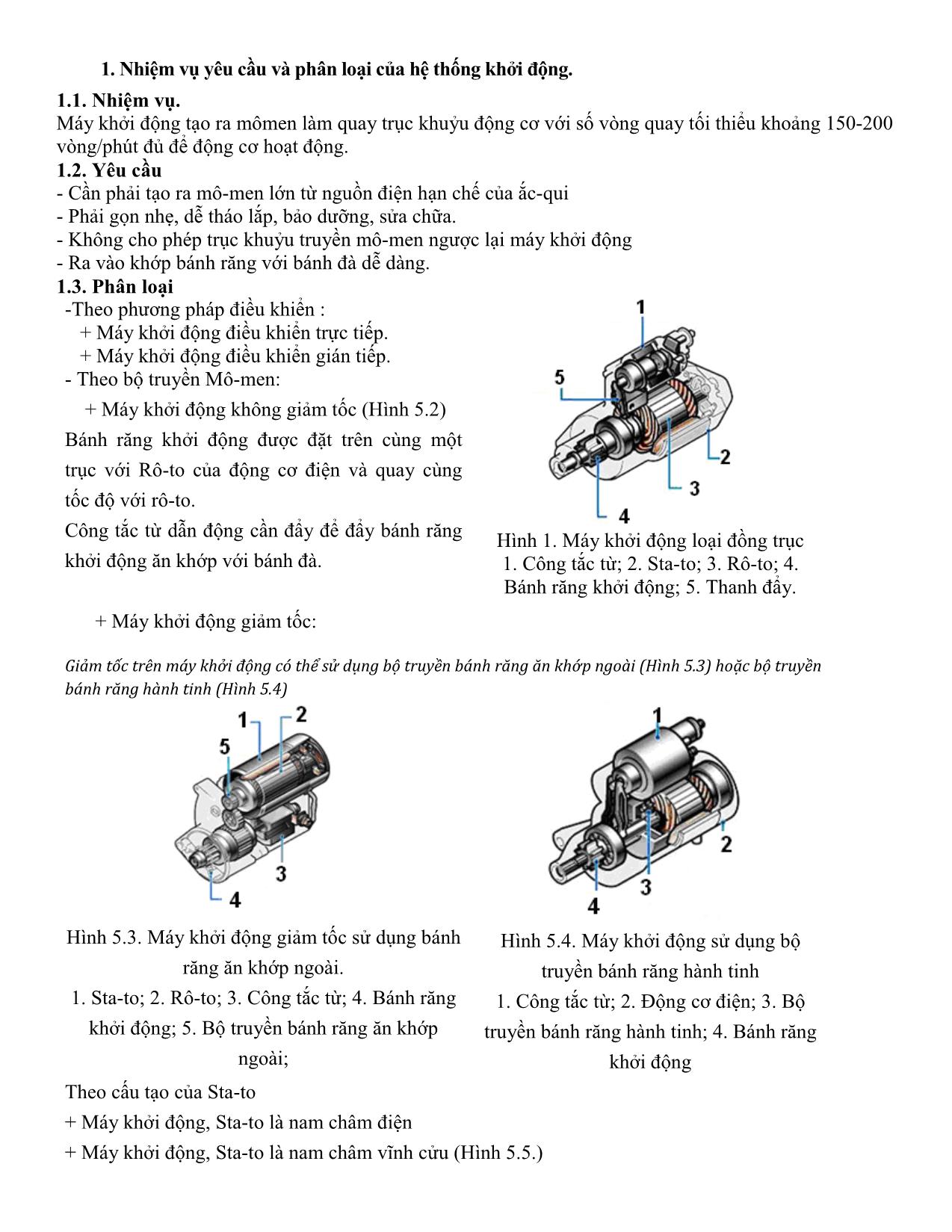 Giáo trình Bảo dưỡng & sửa chữa hệ thống trang bị điện ô tô trang 9