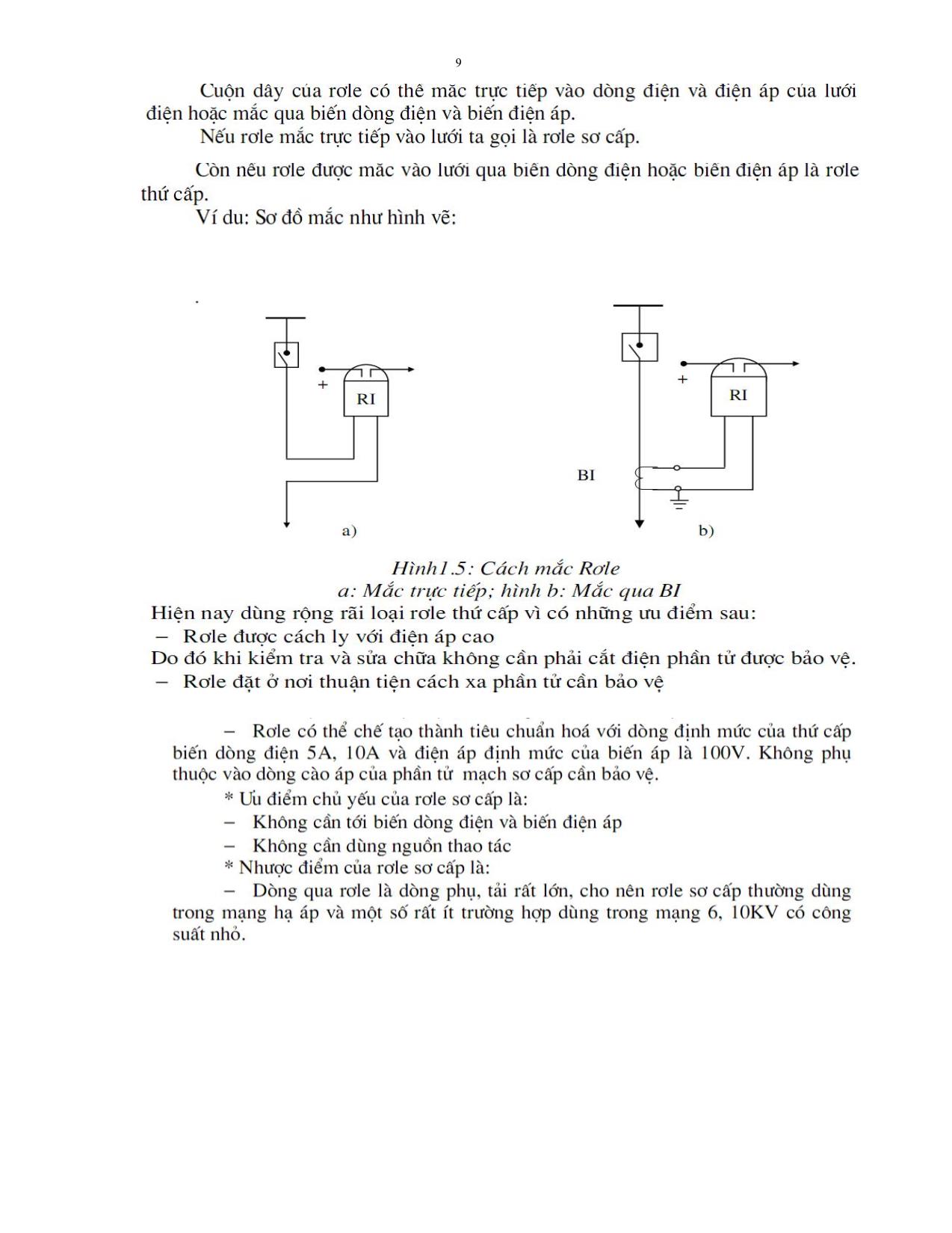 Giáo trình Bảo vệ rơle trang 9