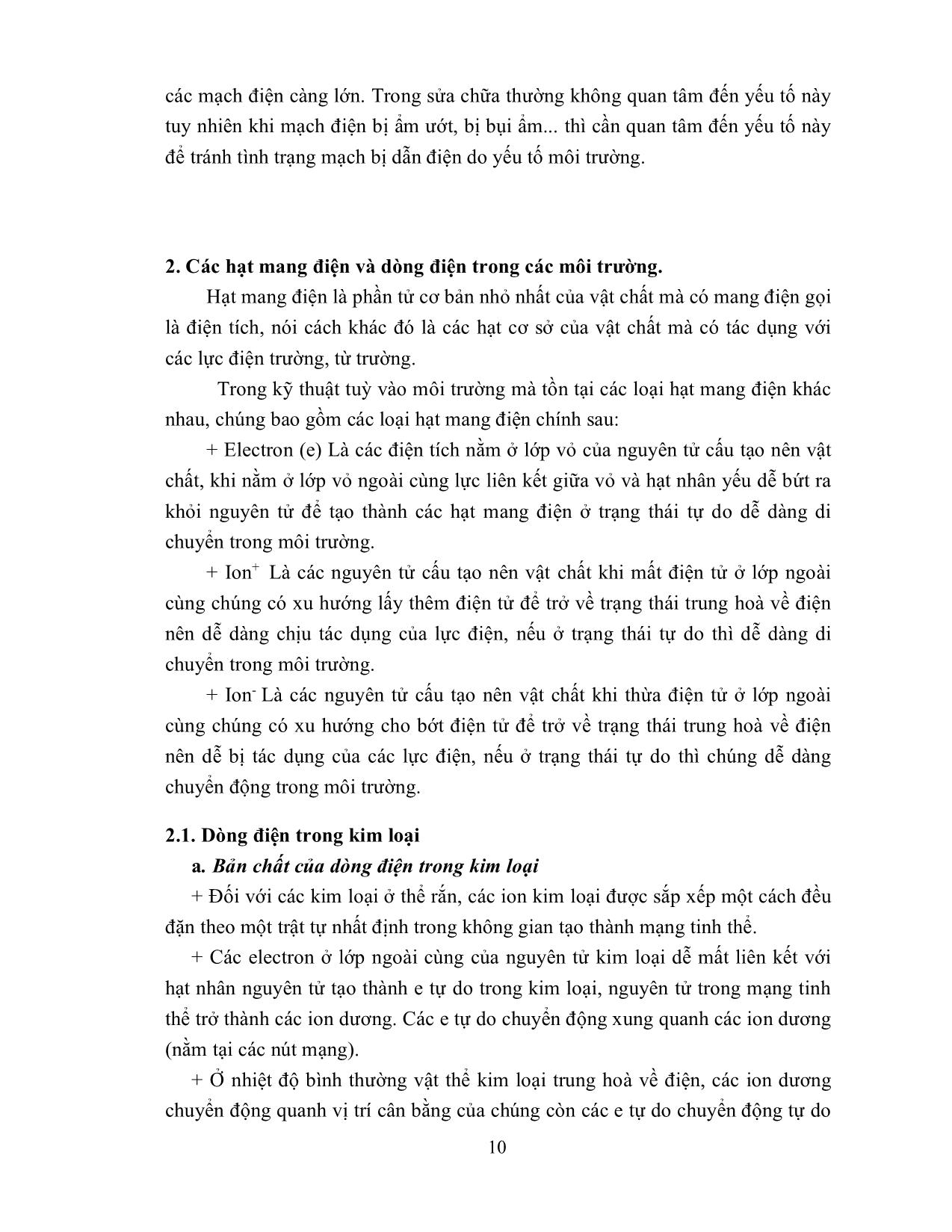 Giáo trình mô đun Điện tử cơ bản (Mới nhất) trang 10