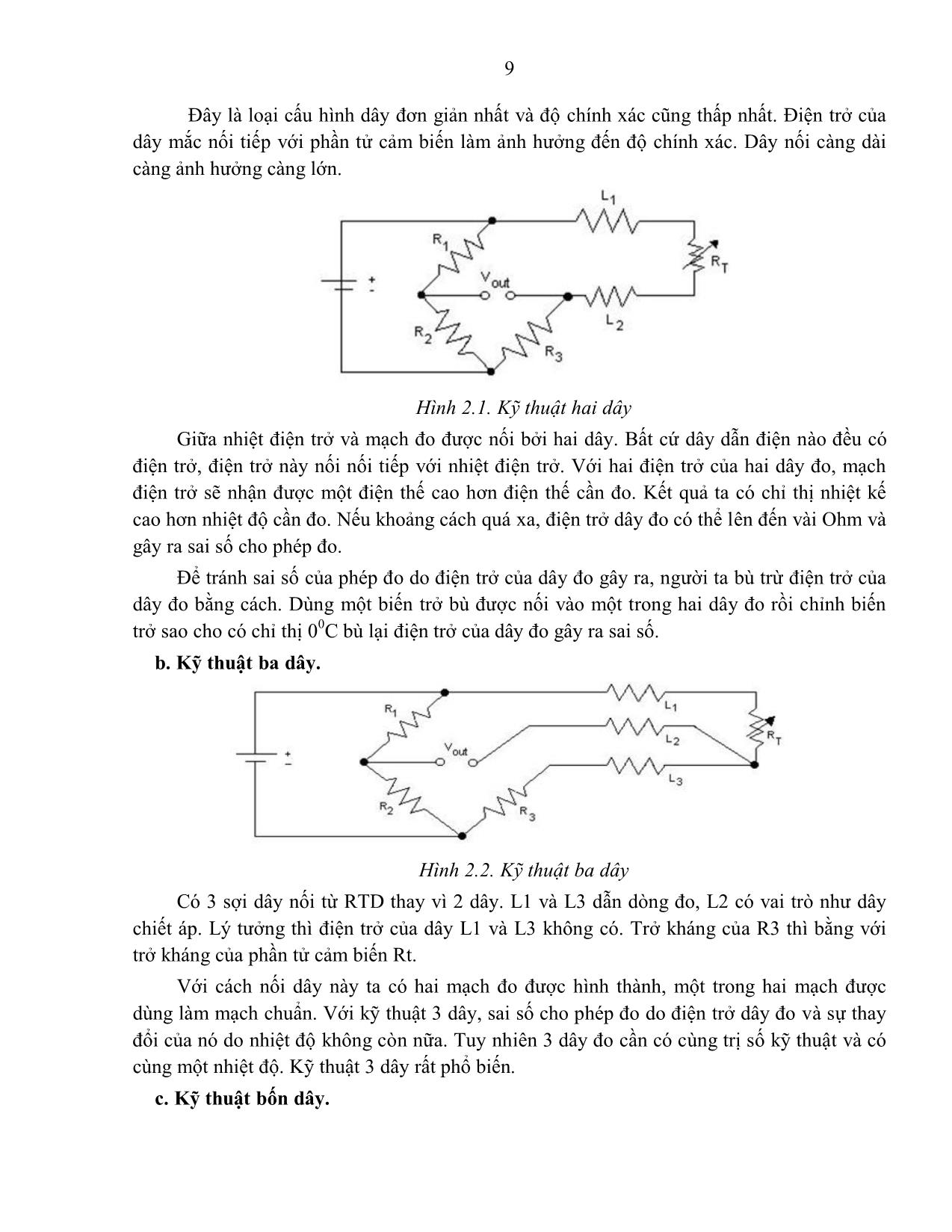 Giáo trình Điều khiển kỹ thuật cảm biến và điều khiển điện thông minh trang 9