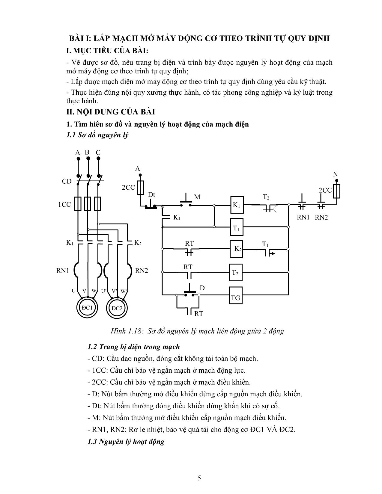 Bài giảng mô đun Thực hành lắp mạch điều khiển trang 6