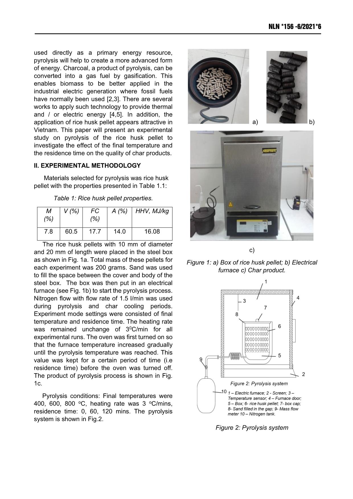 Effect of temperature and residence time on pyrolysis of rice husk pellet trang 2