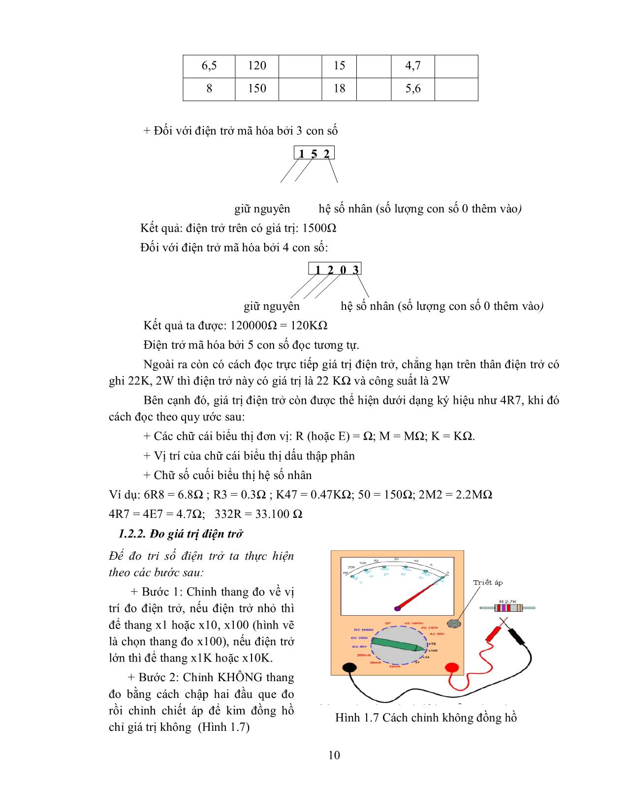 Giáo trình mô đun Lắp mạch điện tử cơ bản trang 10