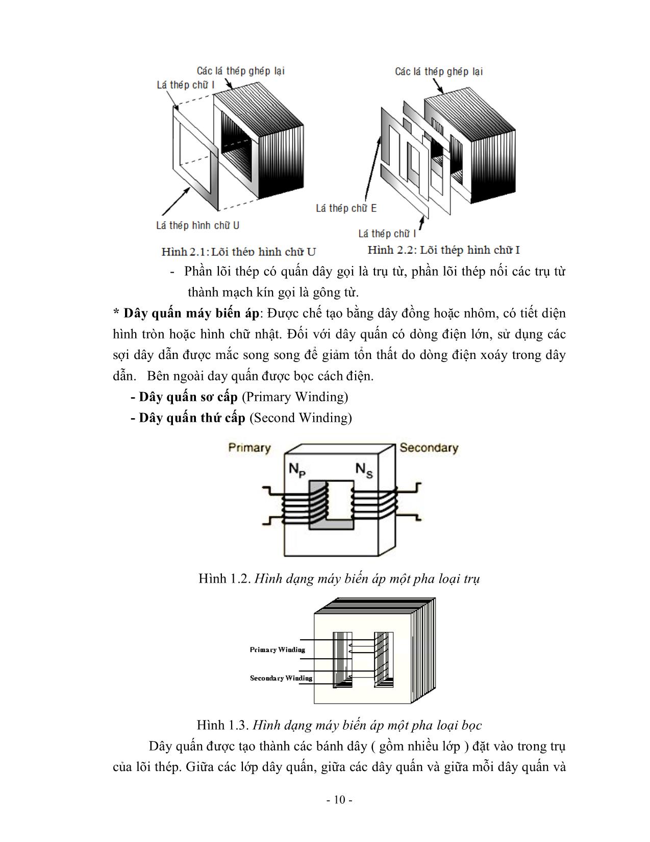 Giáo trình Quấn dây máy biến áp trang 10