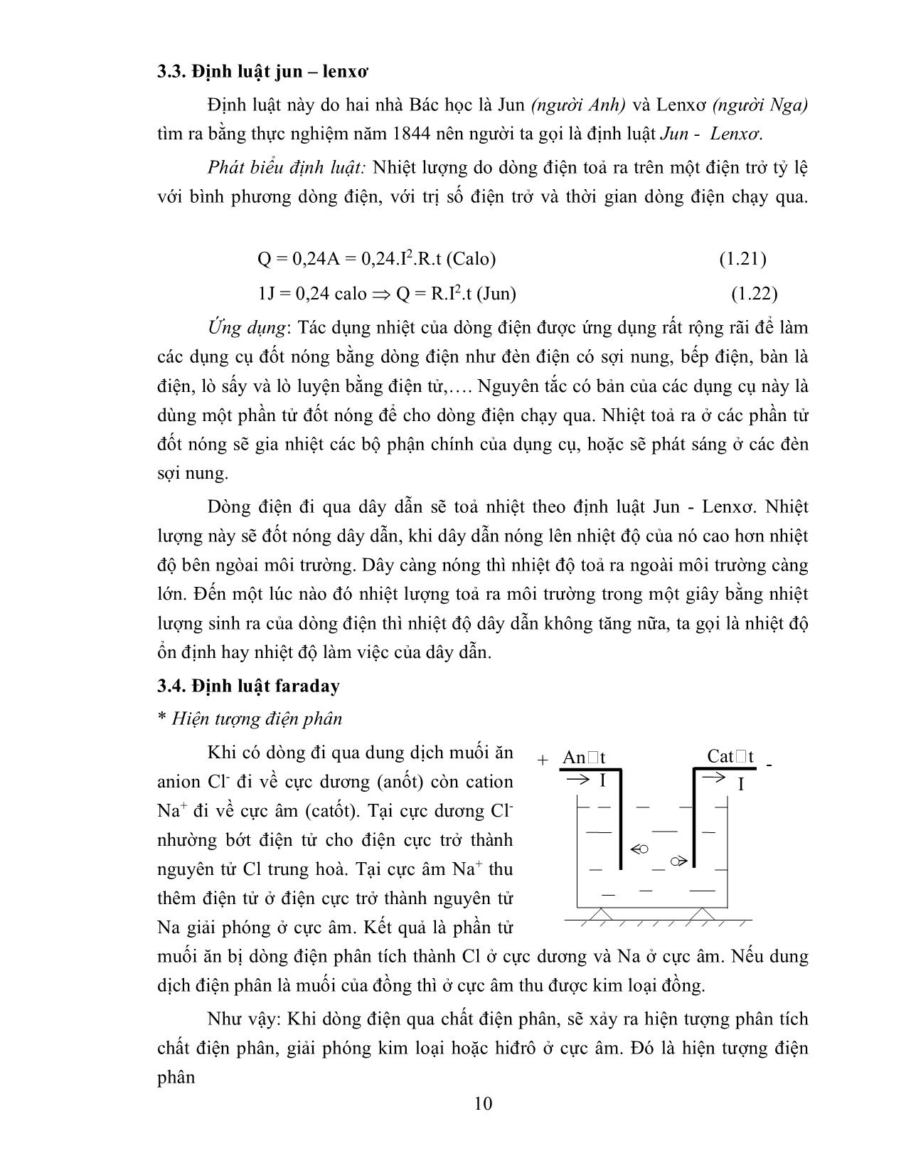 Giáo trình Sửa chữa điện tự dân dụng trang 10