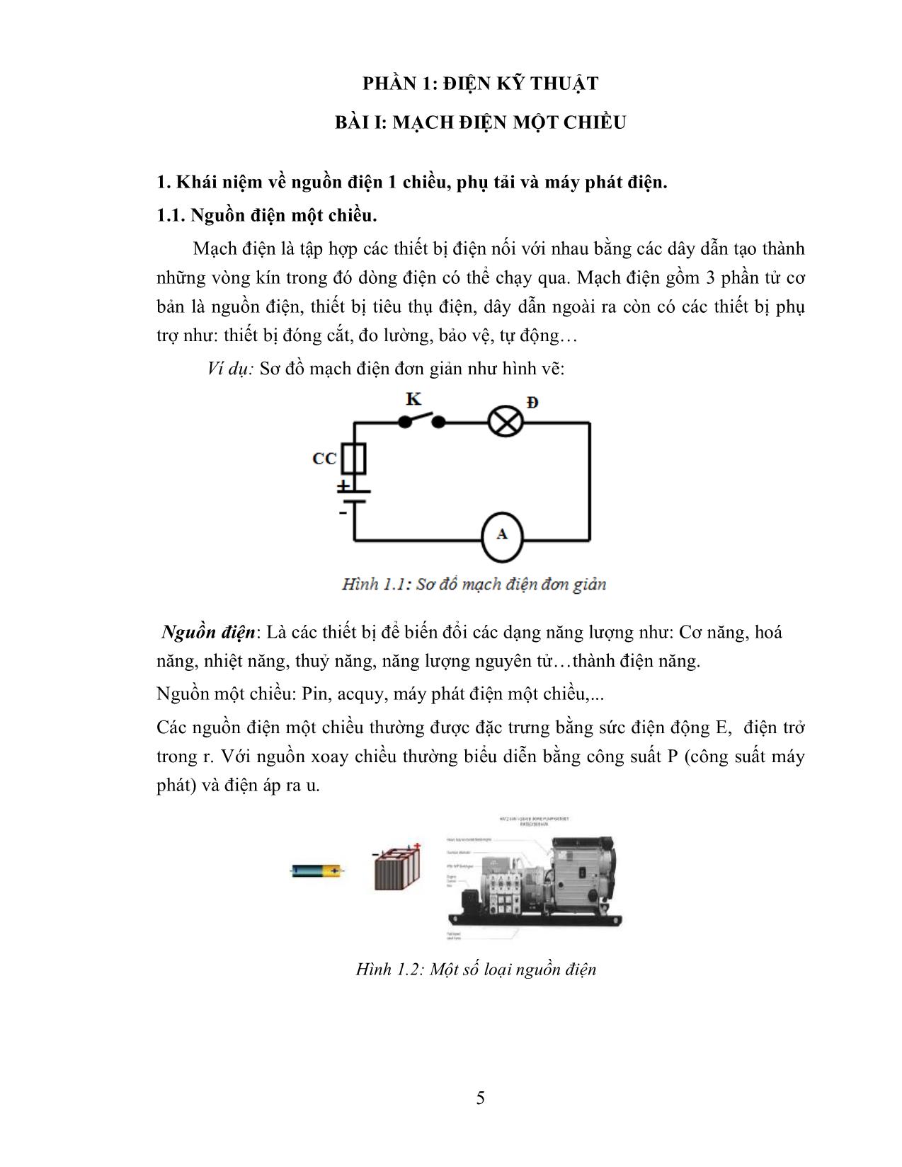 Giáo trình Sửa chữa điện tự dân dụng trang 5