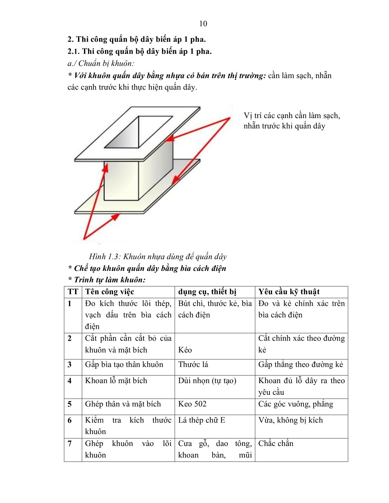 Giáo trình Sửa chữa vận hành máy điện trang 10