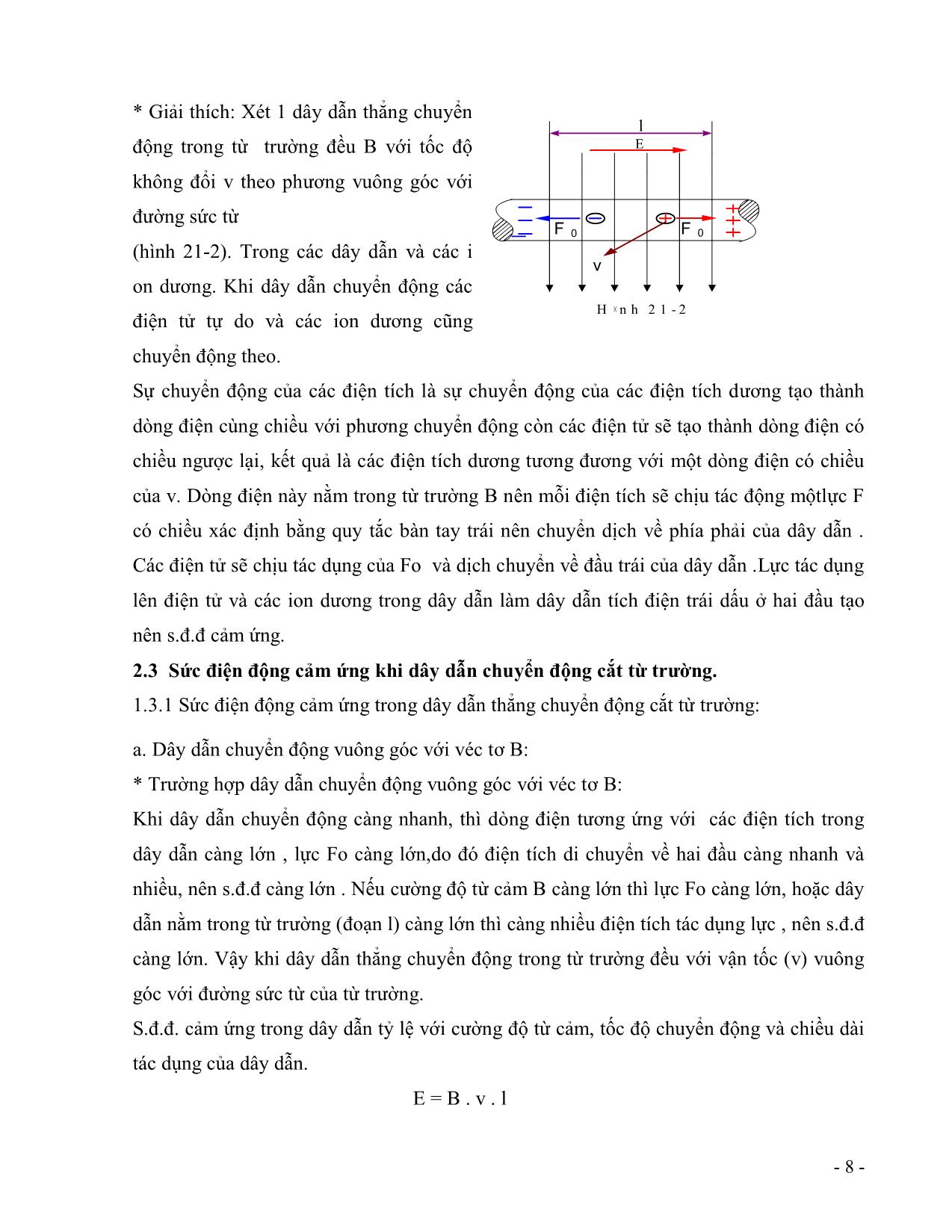 Giáo trình Vận hành máy điện - 90H trang 8