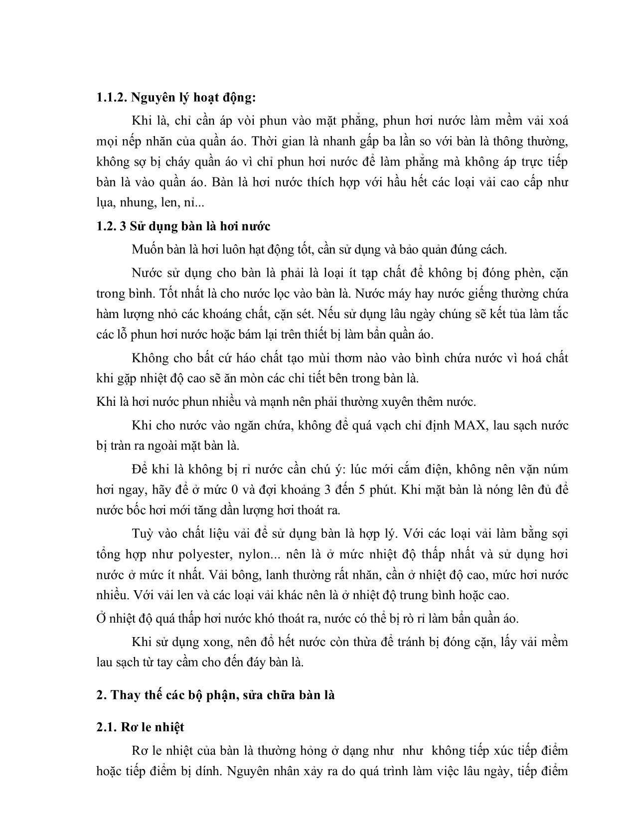 Bài giảng mô đun Thiết bị nhiệt gia dụng (Mới) trang 7