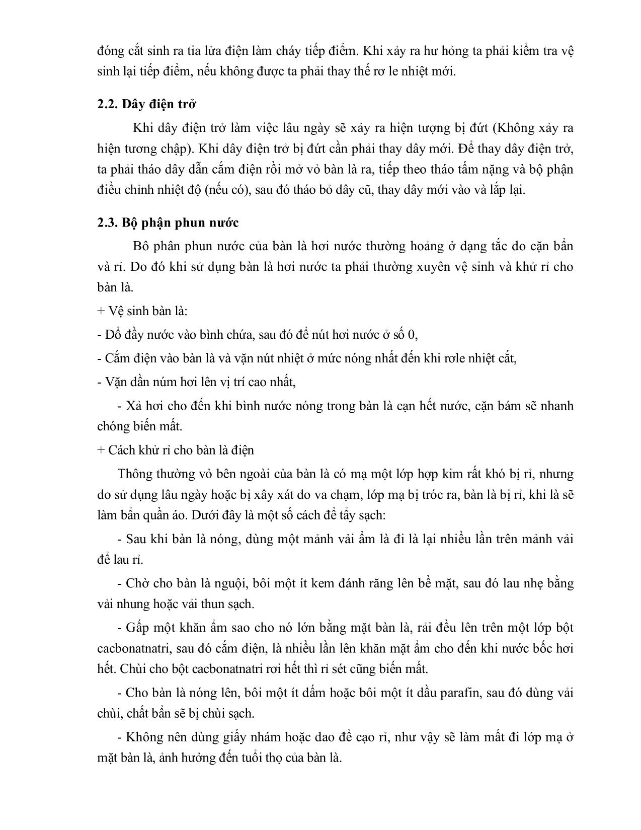 Bài giảng mô đun Thiết bị nhiệt gia dụng (Mới) trang 8