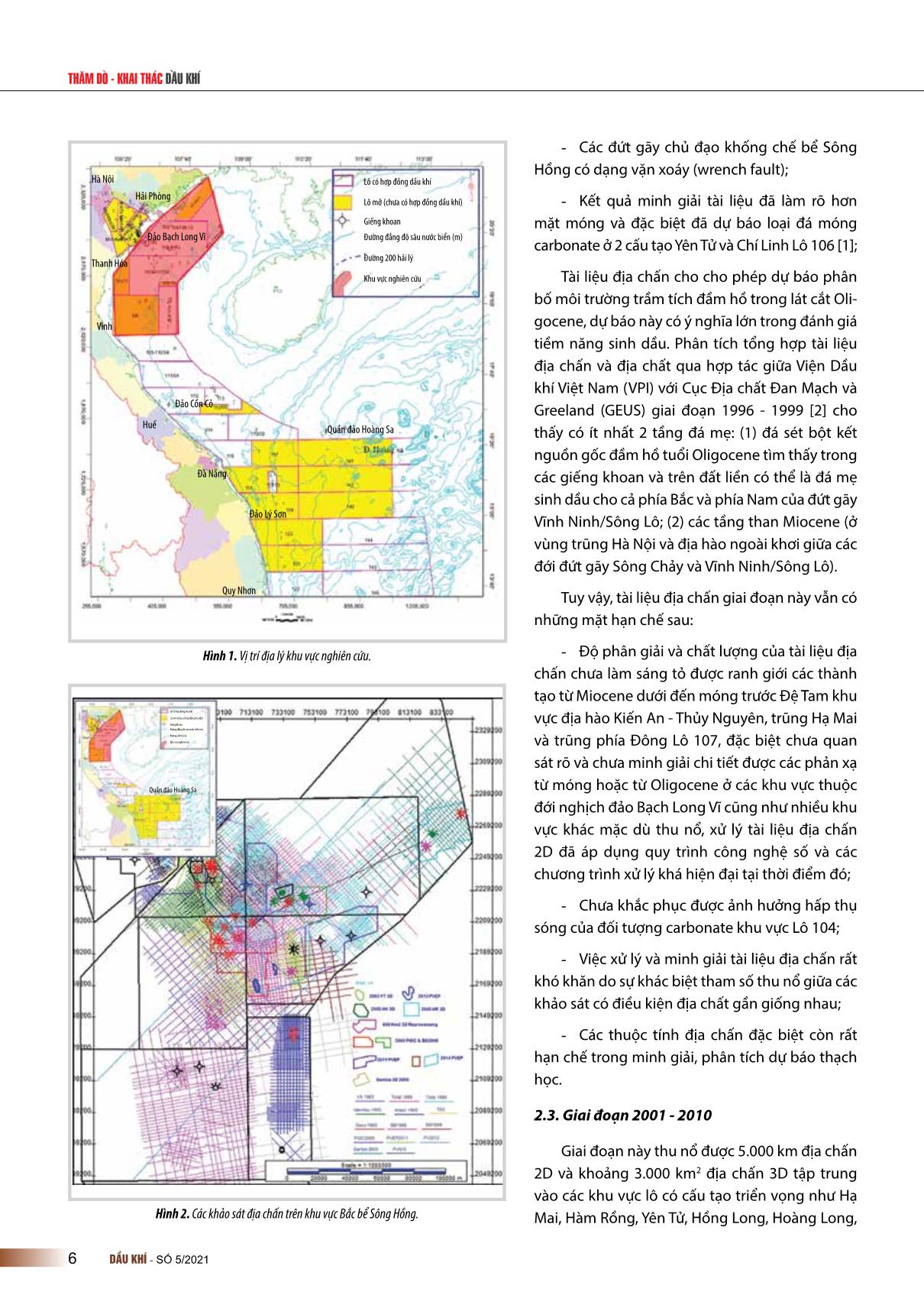 Kết quả khảo sát địa chấn khu vực ngoài khơi phía Bắc vịnh Bắc Bộ trang 2