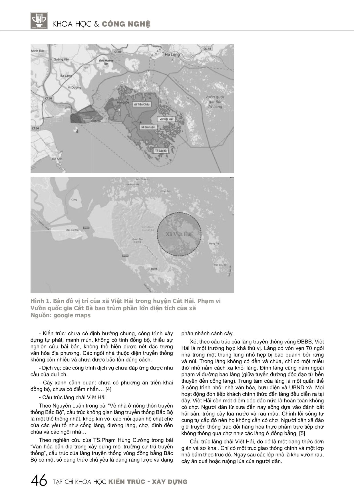 Sự chuyển đổi cấu trúc làng chài Việt Hải trong quá trình phát triển du lịch cộng đồng trang 2