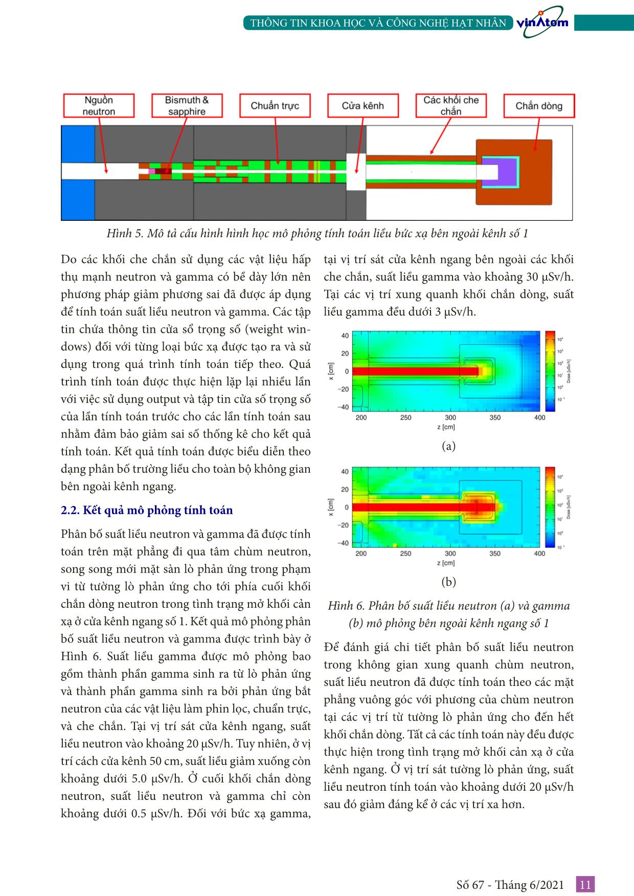 Thiết kế che chắn an toàn bức xạ trên kênh ngang số 1 của lò phản ứng hạt nhân Đà Lạt trang 4