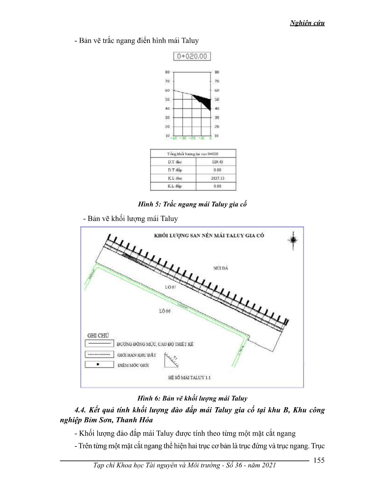 Xây dựng quy trình thiết kế, tính toán khói lượng đào đắp mái taluy gia cố tại khu B, khu công nghiệp Bỉm Sơn, Thanh Hóa trang 8